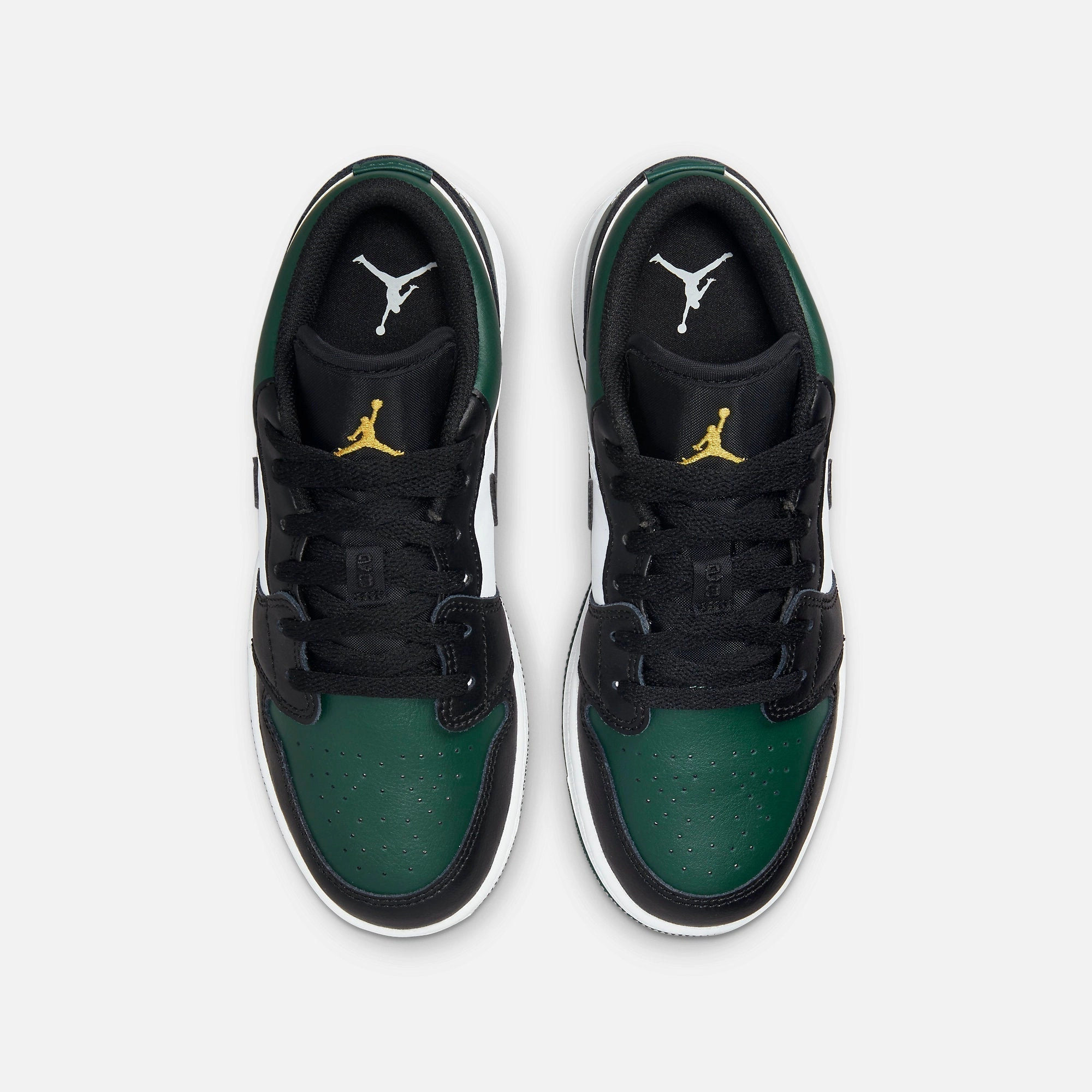 (GS) Air Jordan 1 Low 'Green Toe' (2021) 553560-371 Air Jordan 1 Signature Look Sneakers