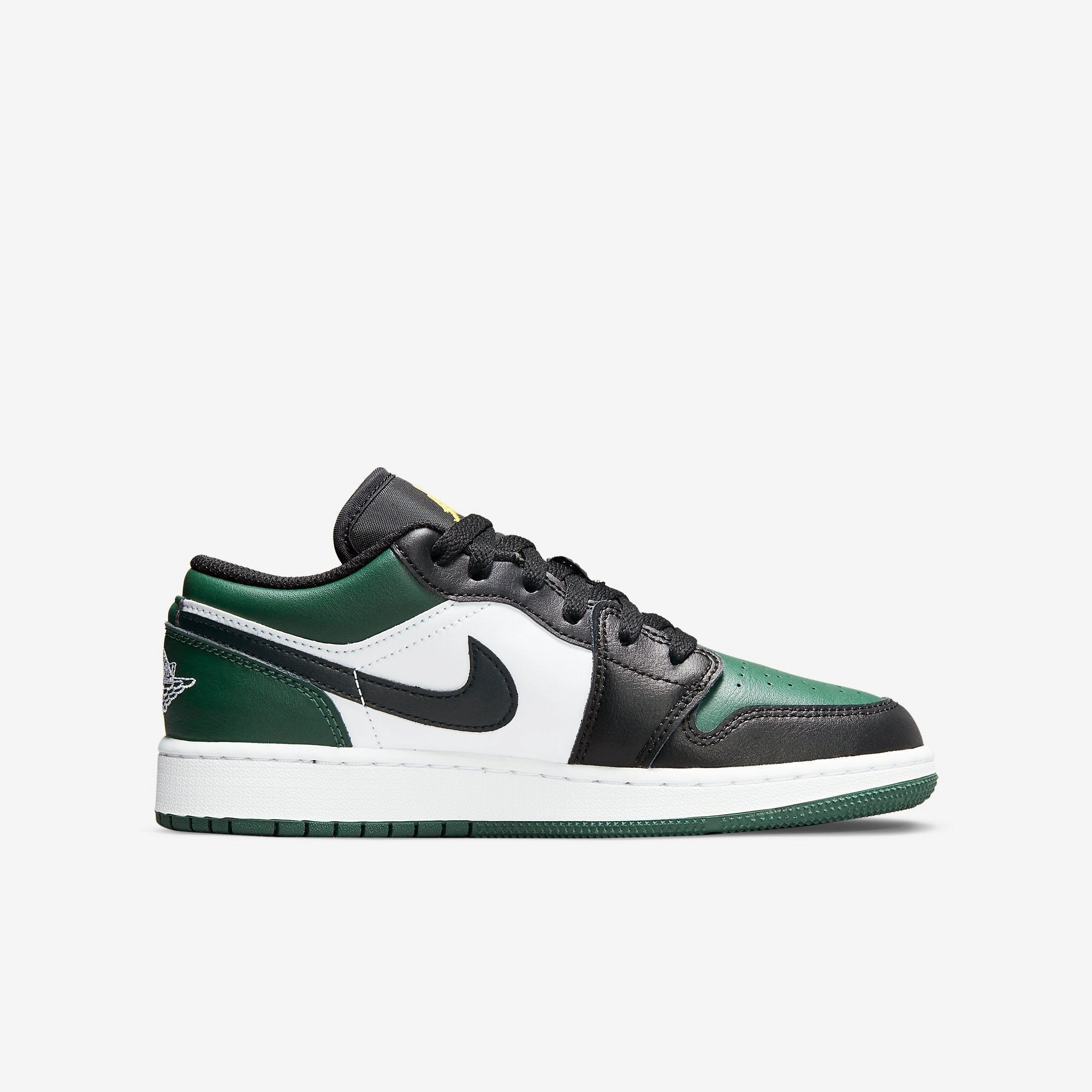 (GS) Air Jordan 1 Low 'Green Toe' (2021) 553560-371 Air Jordan 1 Signature Look Sneakers