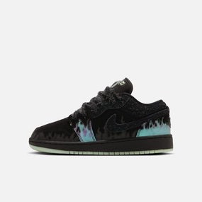 (GS) Air Jordan 1 Low 'Halloween Fortune Fly' (2024) HQ3442-001 Authentic Air Jordan 1 in premium leather