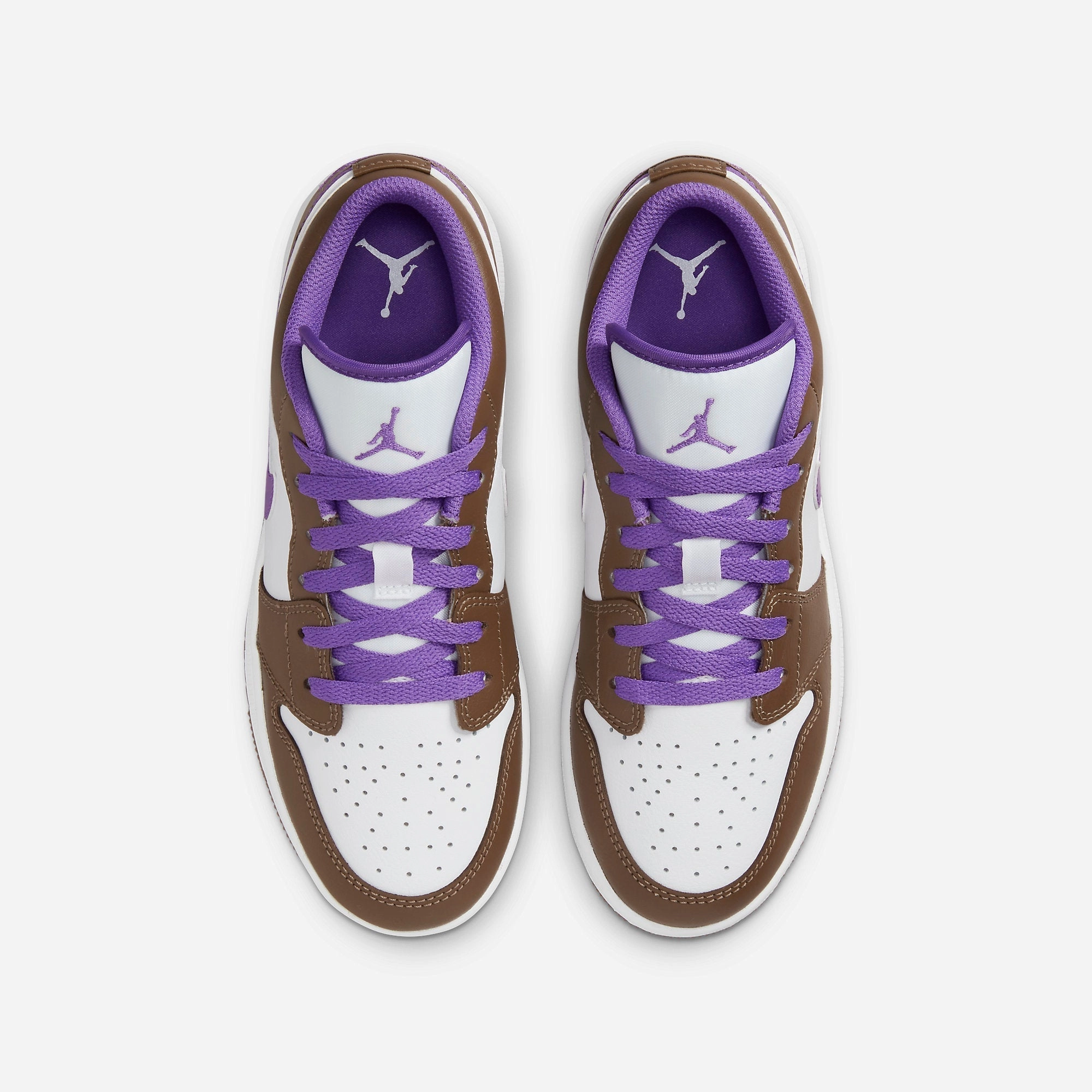 (GS) Air Jordan 1 Low 'Purple Mocha' (2023) 553560-215 Air Jordan 1 Timeless Heritage Shoes
