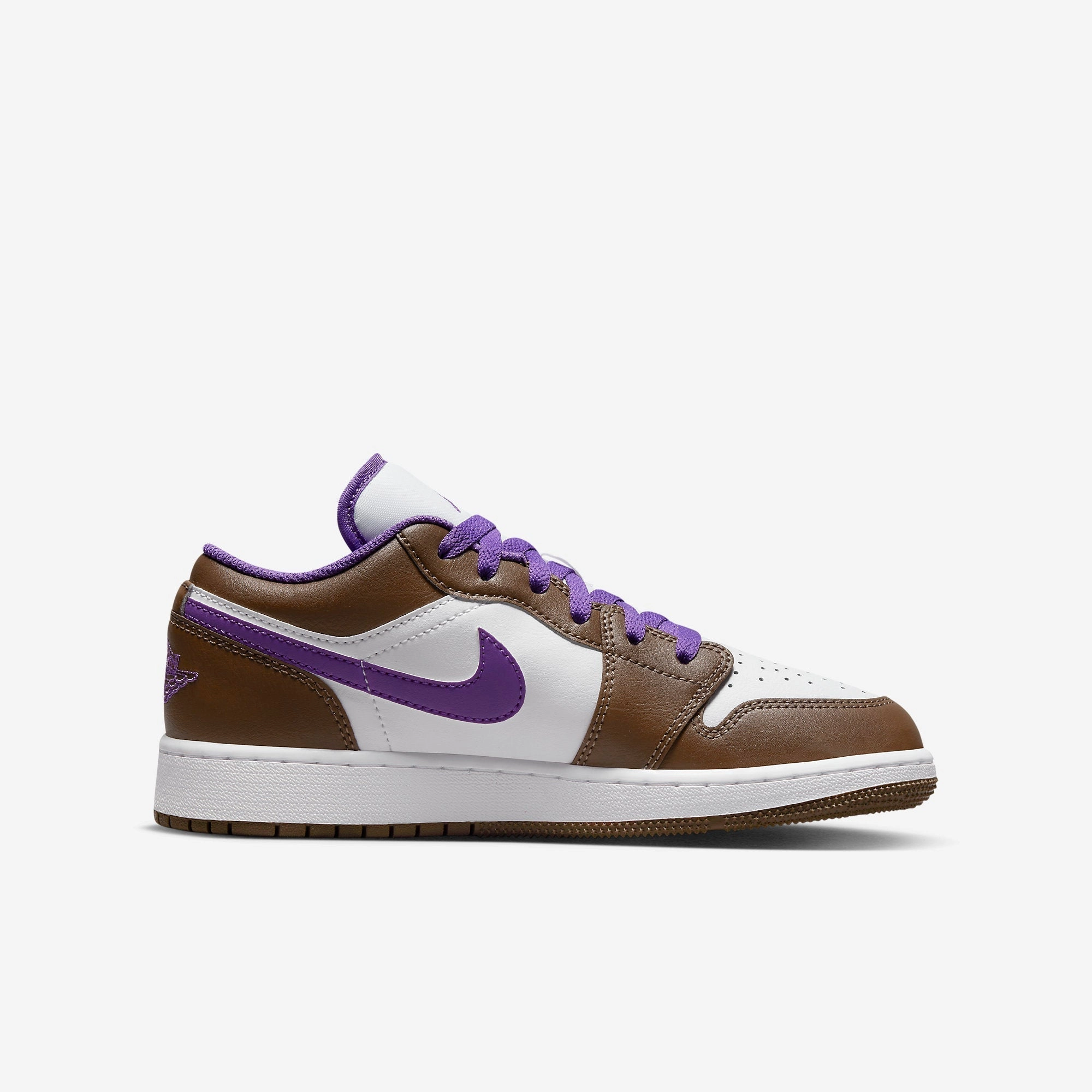 (GS) Air Jordan 1 Low 'Purple Mocha' (2023) 553560-215 Air Jordan 1 Timeless Heritage Shoes