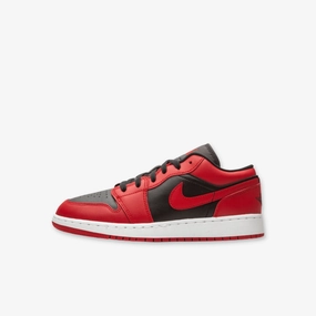 (GS) Air Jordan 1 Low 'Reverse Bred' (2020) 553560-606 Authentic Air Jordan 1 in premium leather