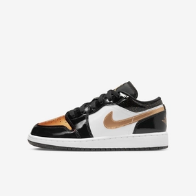 (GS) Air Jordan 1 Low SE 'Gold Toe' (2022) DR6970-071 Authentic Air Jordan 1 in premium leather