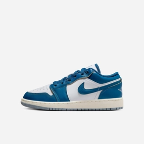 (GS) Air Jordan 1 Low SE 'Industrial Blue' (2024) FN9137-141 Authentic Air Jordan 1 in premium leather
