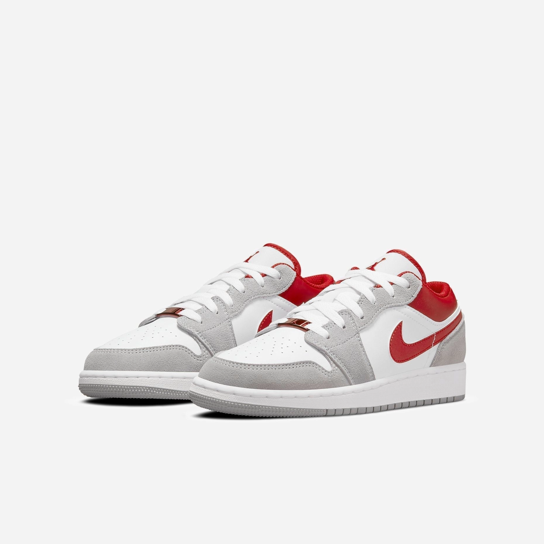 (GS) Air Jordan 1 Low SE 'Light Smoke Grey' (2021) DM0589-016 Air Jordan 1 Signature Look Sneakers