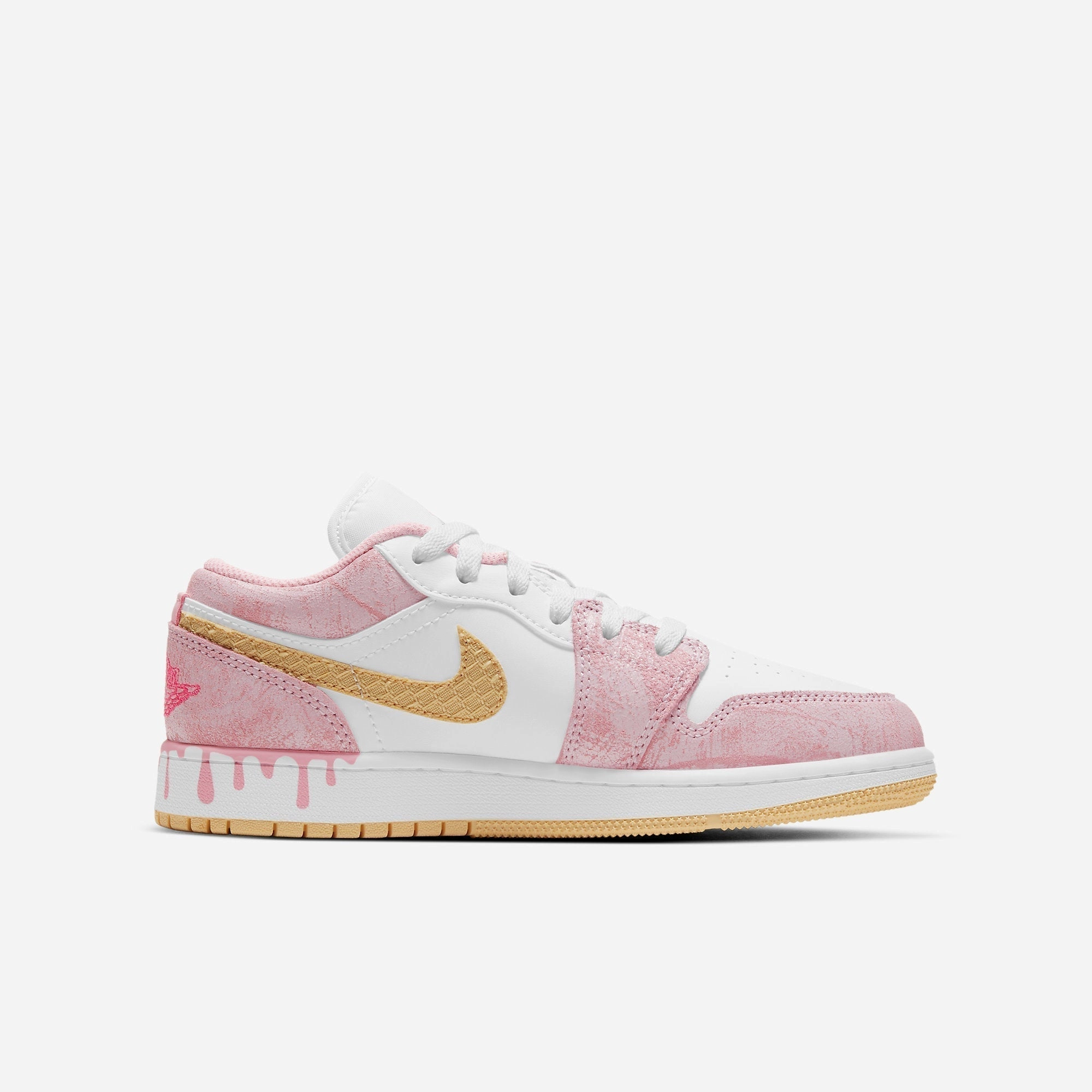 (GS) Air Jordan 1 Low SE 'Paint Drip' (2021) CW7104-601 Air Jordan 1 Signature Look Sneakers