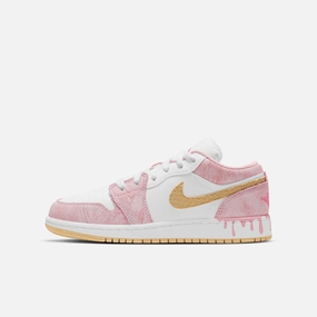 (GS) Air Jordan 1 Low SE 'Paint Drip' (2021) CW7104-601 Stylish Air Jordan 1 in classic design