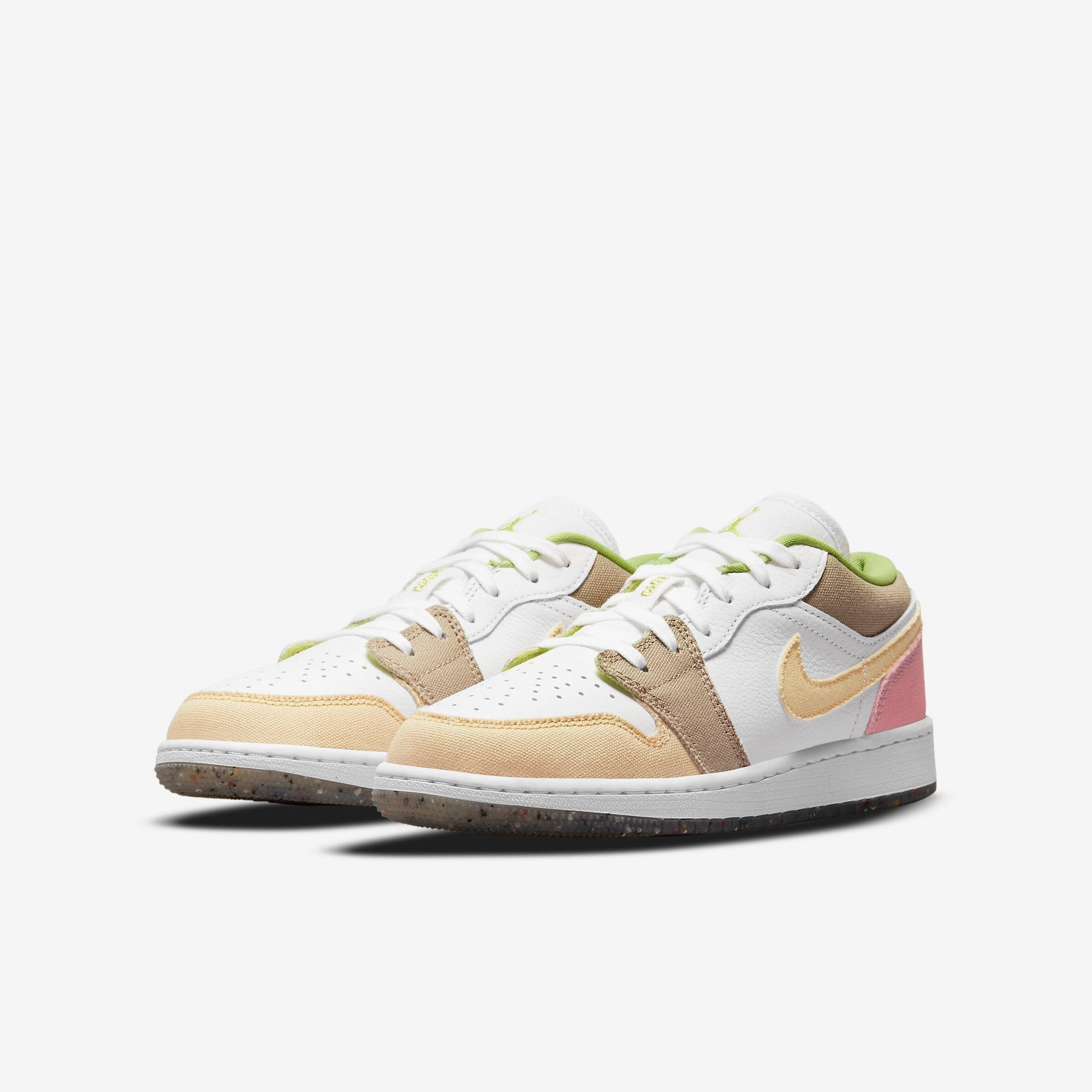 (GS) Air Jordan 1 Low SE 'Pastel Grind' (2021) DJ0341-100 Air Jordan 1 Timeless Heritage Shoes