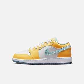 (GS) Air Jordan 1 Low SE 'Recycled Grind' (2023) DX4375-800 Iconic Air Jordan 1 shoes with bold accents