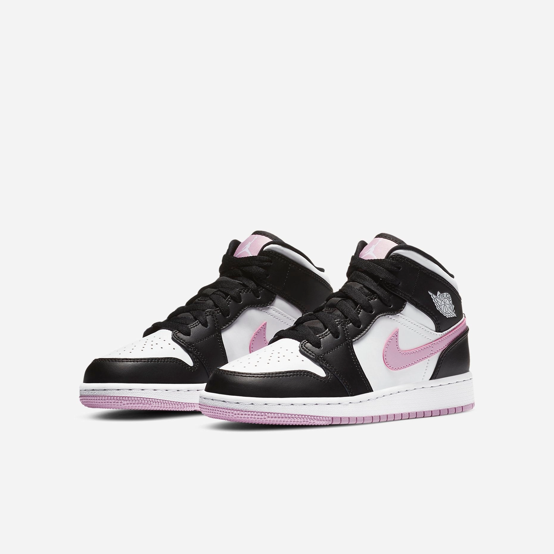 (GS) Air Jordan 1 Mid 'Arctic Pink' (2020) 555112-103 Air Jordan 1 Signature Look Sneakers