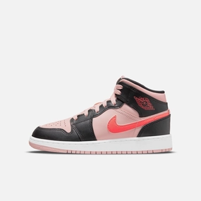 (GS) Air Jordan 1 Mid 'Atmosphere' (2022) 554725-604 Iconic Air Jordan 1 shoes with bold accents