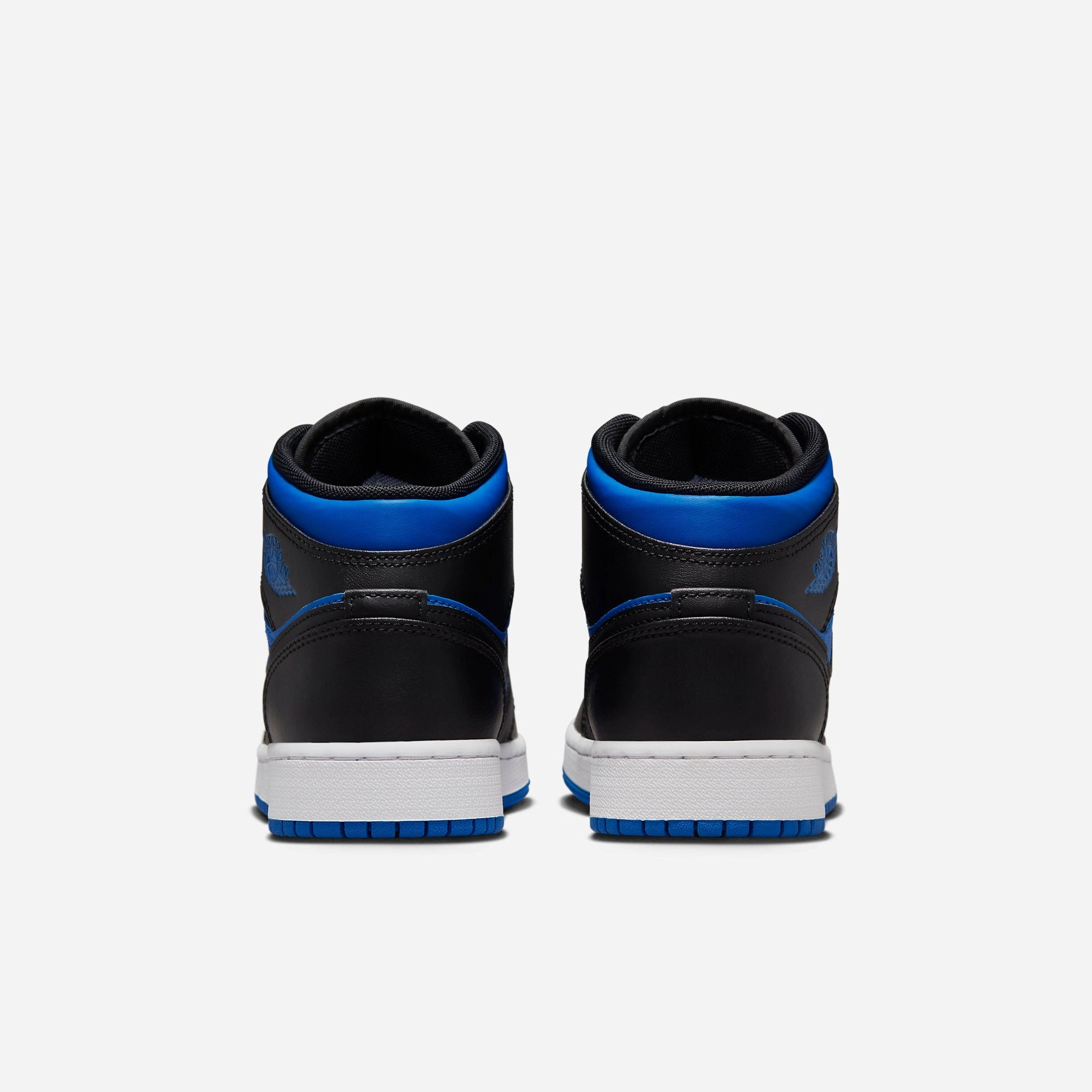 (GS) Air Jordan 1 Mid 'Black / Royal Blue' (2023) DQ8423-042 Air Jordan 1 Original Colorway Shoes