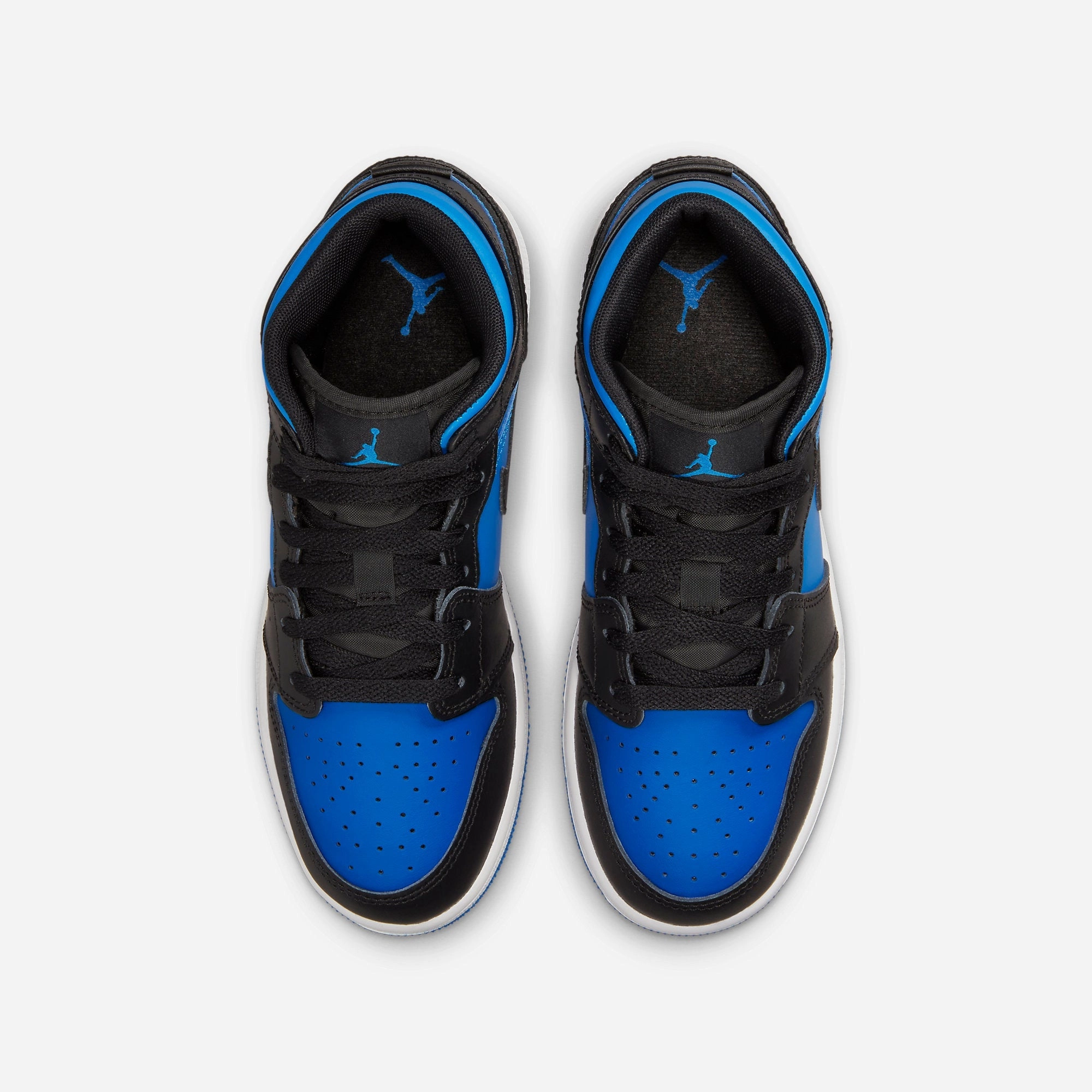 (GS) Air Jordan 1 Mid 'Black / Royal Blue' (2023) DQ8423-042 Air Jordan 1 Original Colorway Shoes