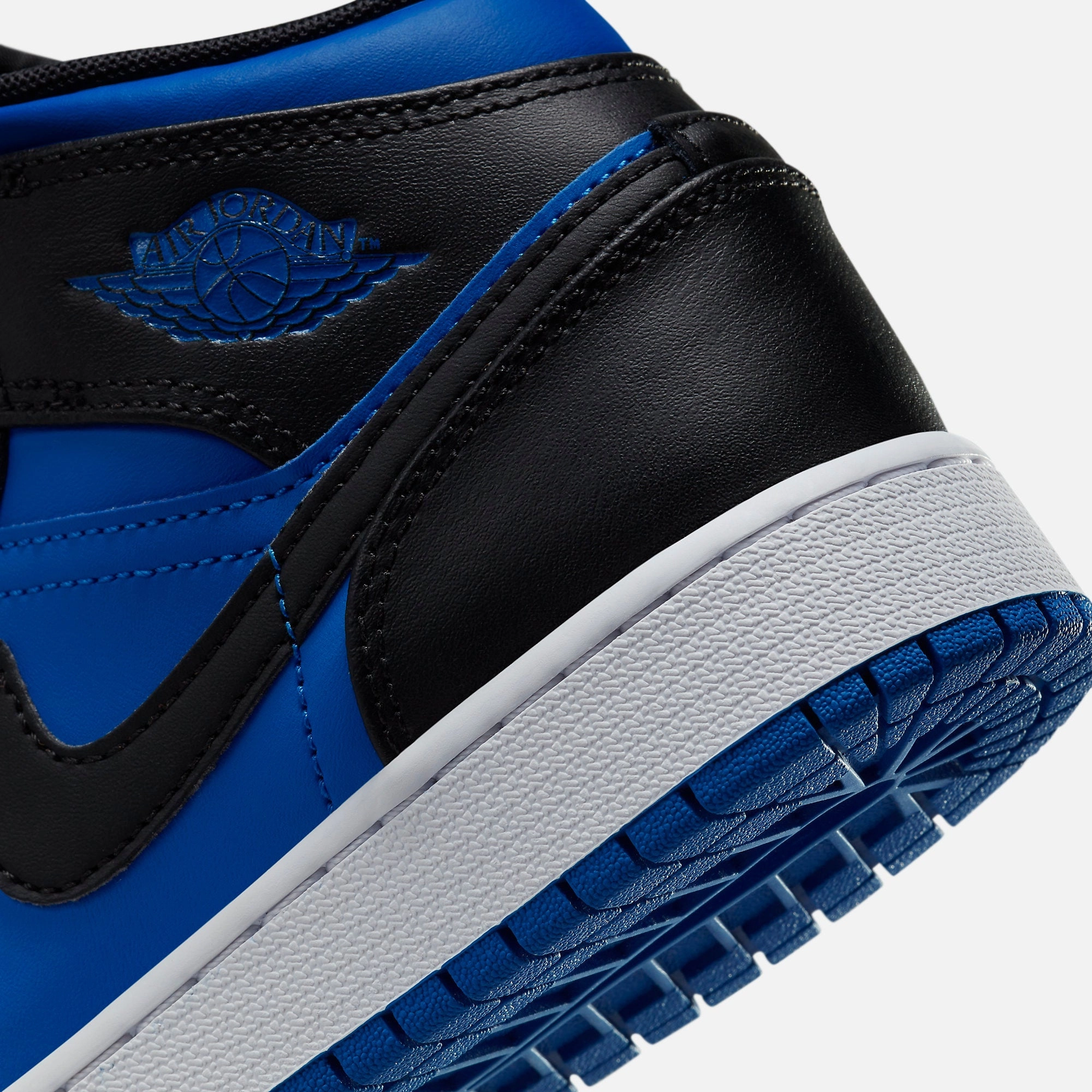 (GS) Air Jordan 1 Mid 'Black / Royal Blue' (2023) DQ8423-042 Air Jordan 1 Original Colorway Shoes