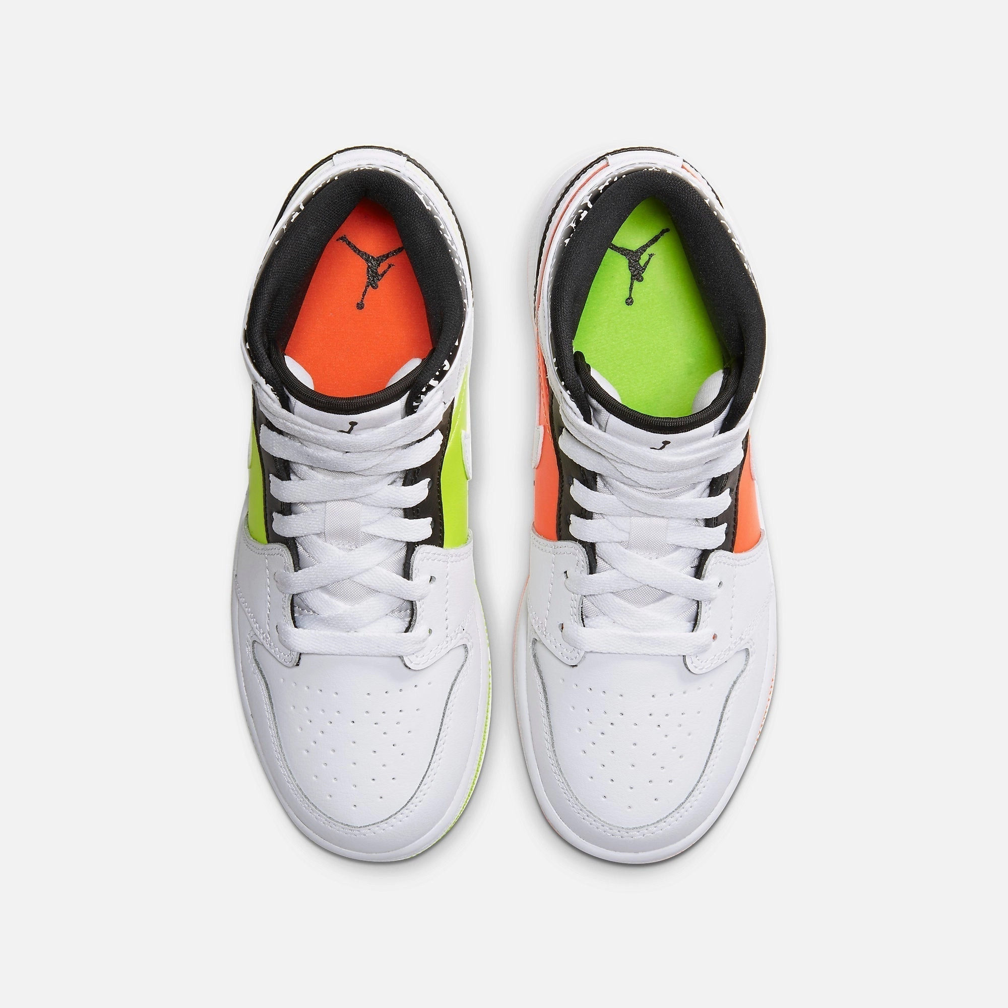 (GS) Air Jordan 1 Mid 'Composition Notebook' (2020) 554725-870 Air Jordan 1 Signature Look Sneakers