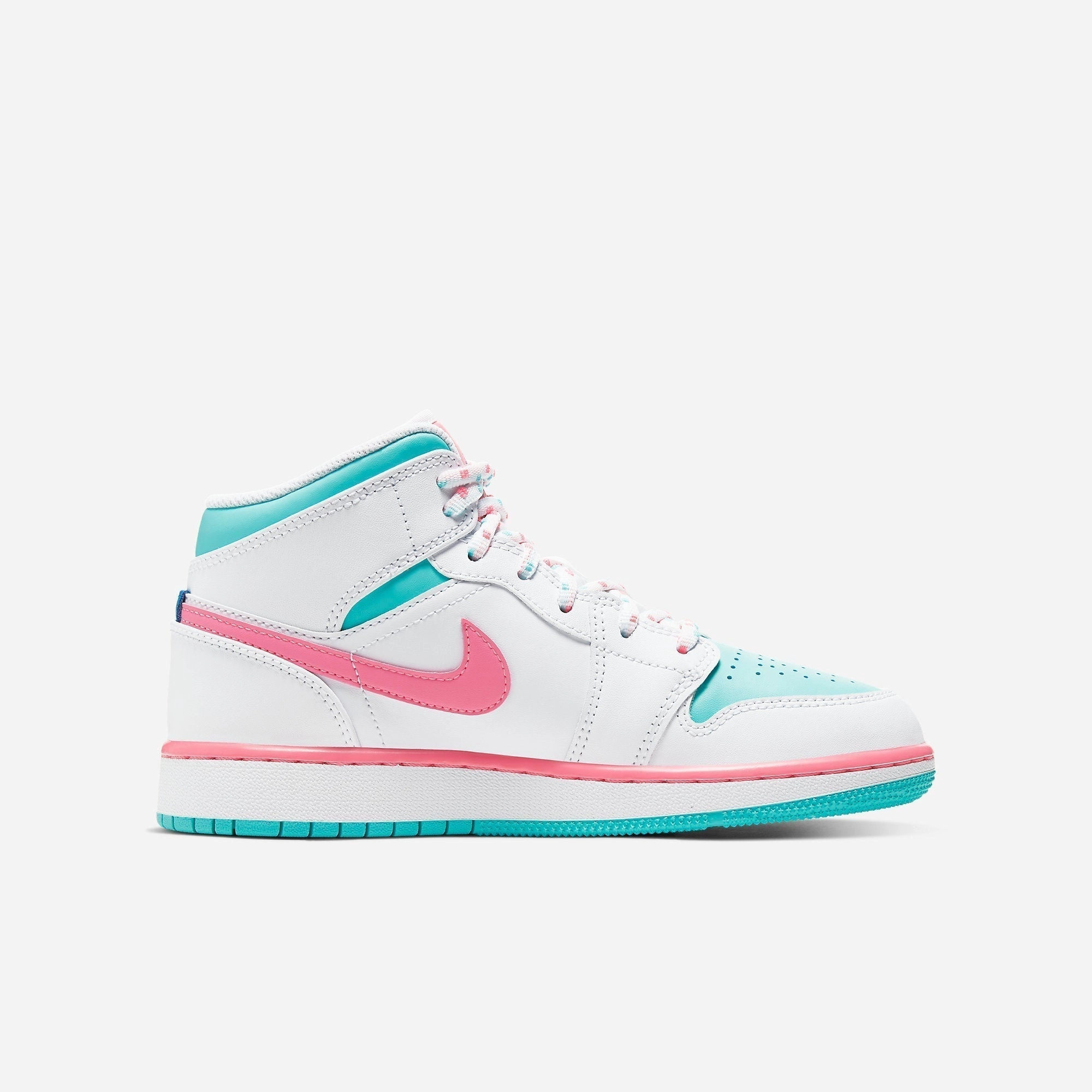 (GS) Air Jordan 1 Mid 'Digital Pink' (2020) 555112-102 Air Jordan 1 Retro Court Sneakers