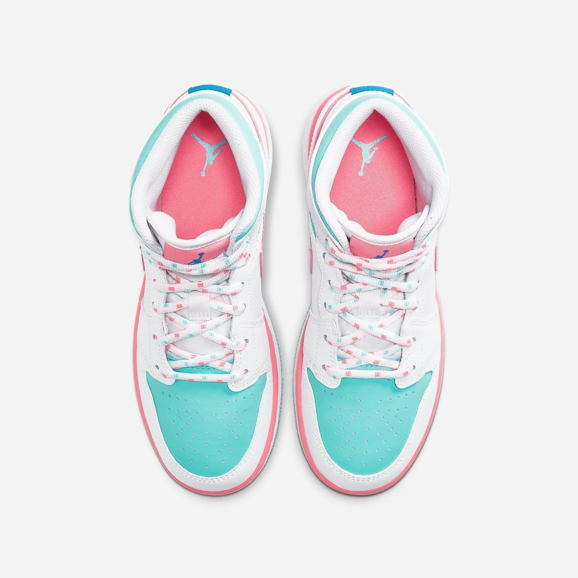 (GS) Air Jordan 1 Mid 'Digital Pink' (2020) 555112-102 Air Jordan 1 Retro Court Sneakers