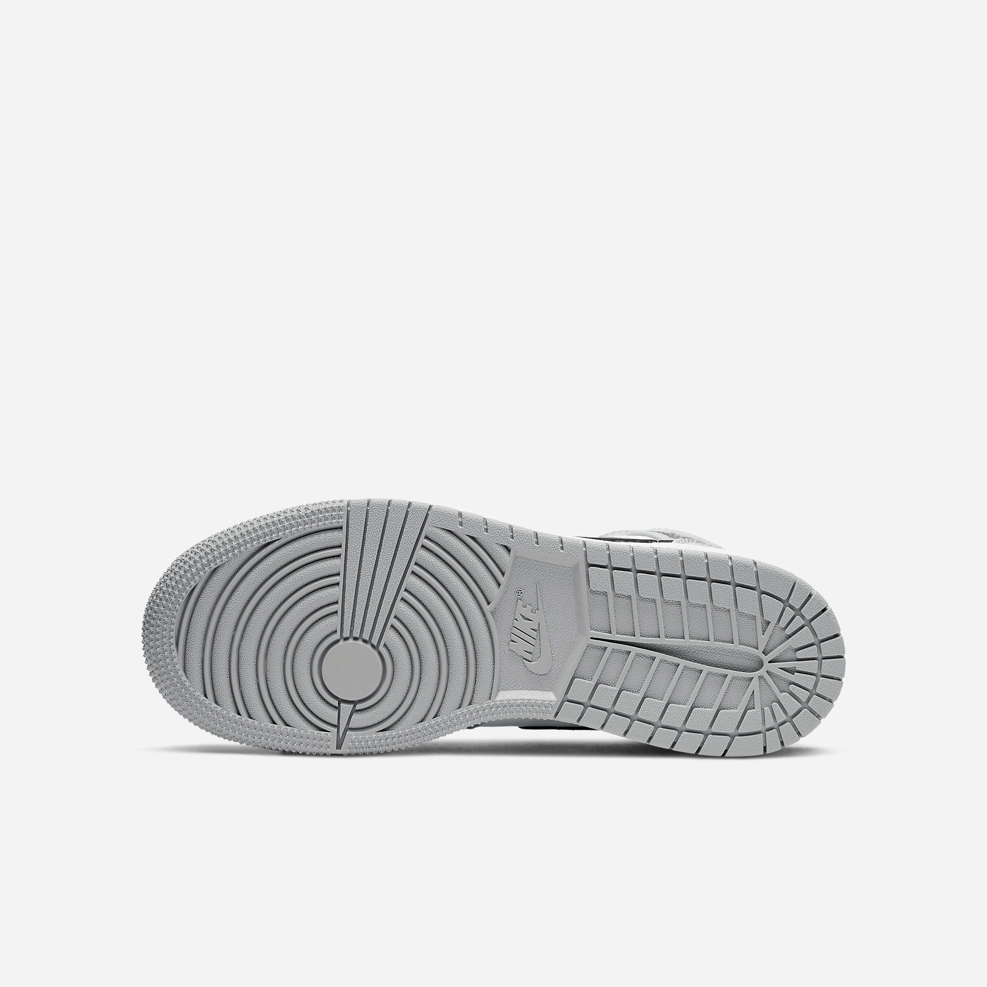 (GS) Air Jordan 1 Mid 'Light Smoke Grey' (2020) 554725-092 Air Jordan 1 Retro Court Sneakers