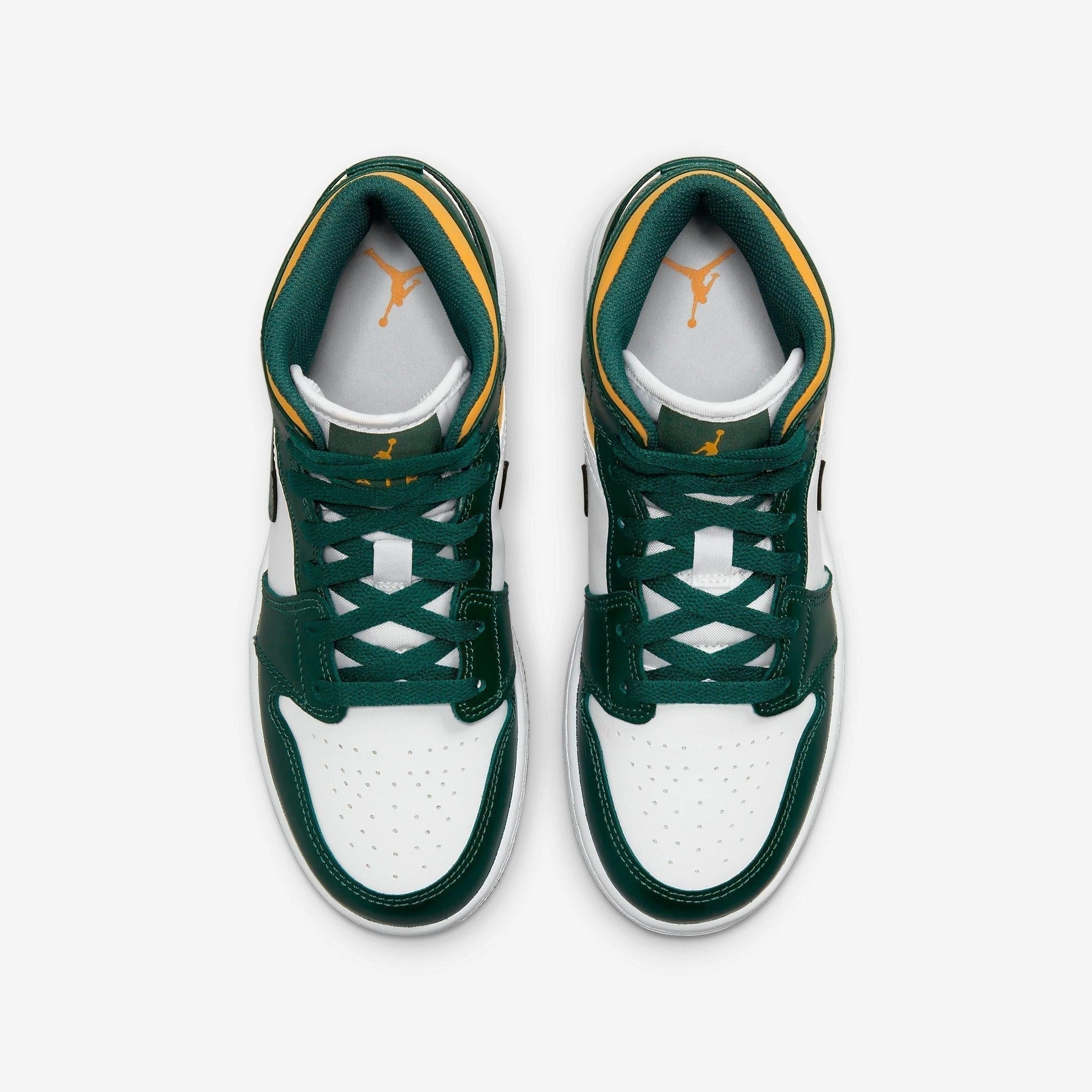 (GS) Air Jordan 1 Mid 'Sonics' (2021) 554725-371 Air Jordan 1 Timeless Heritage Shoes