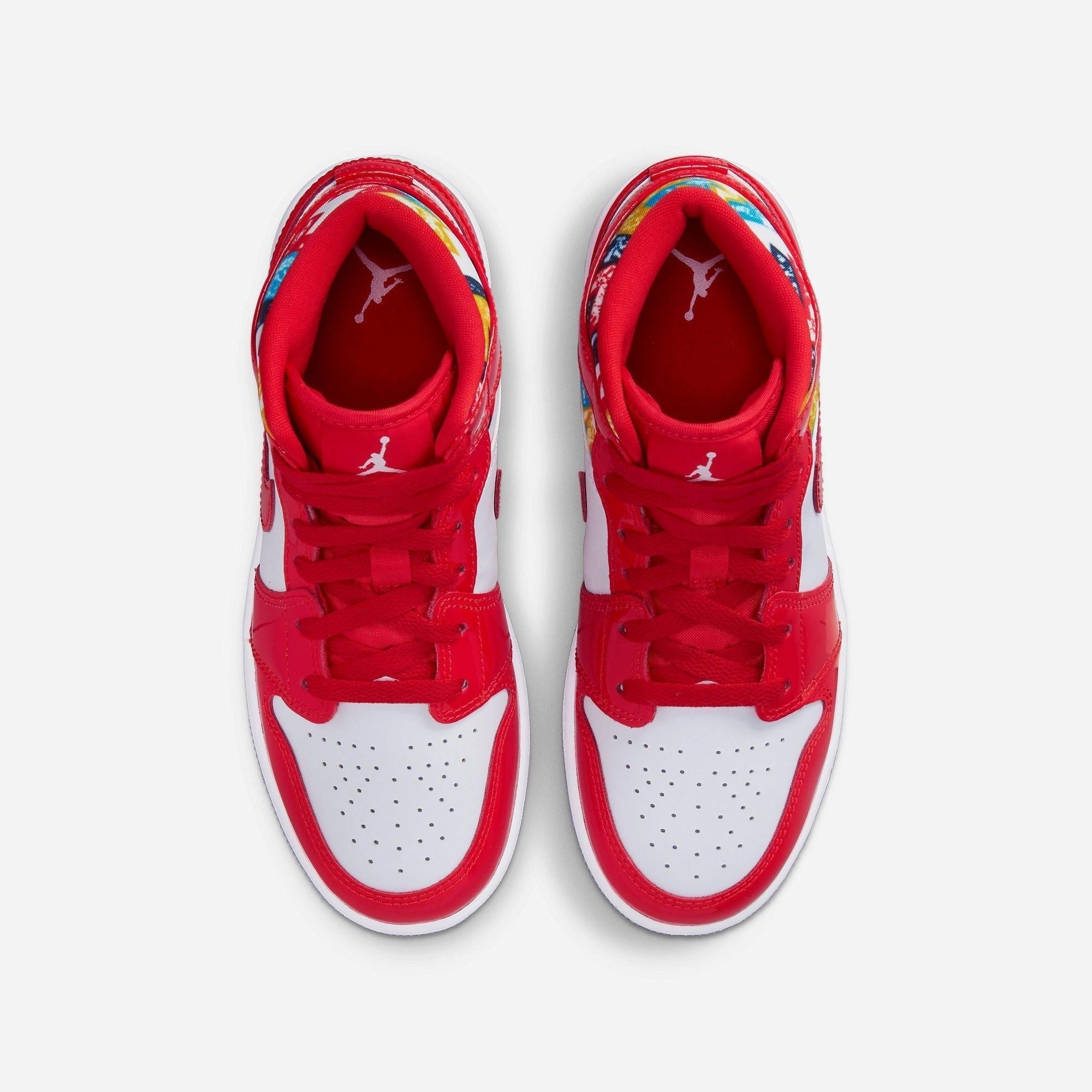 (GS) Air Jordan 1 Mid SE 'Barcelona Sweater' (2021) DC7248-600 Air Jordan 1 Timeless Heritage Shoes