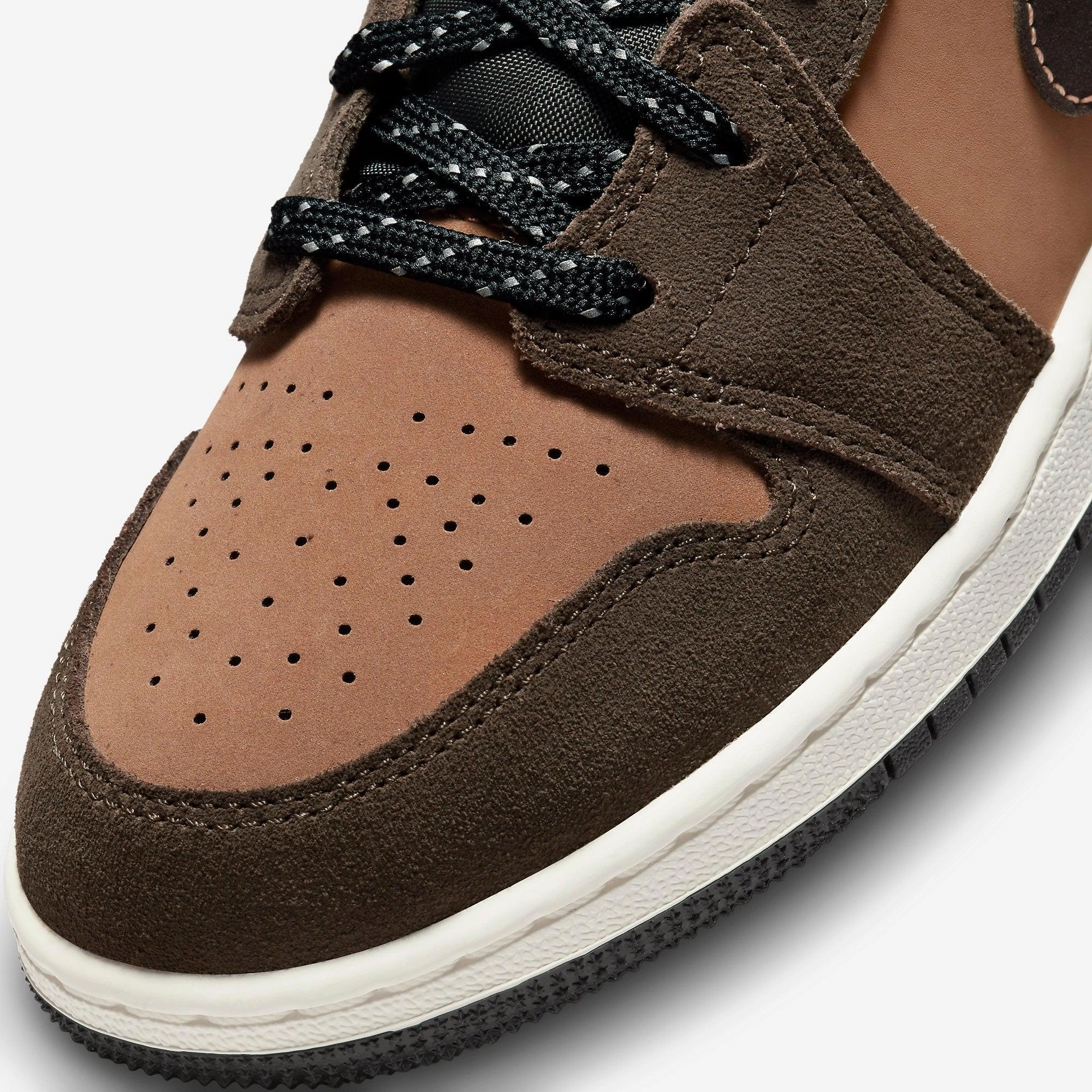 (GS) Air Jordan 1 Mid SE 'Dark Chocolate' (2021) DC7248-200 Air Jordan 1 Timeless Heritage Shoes