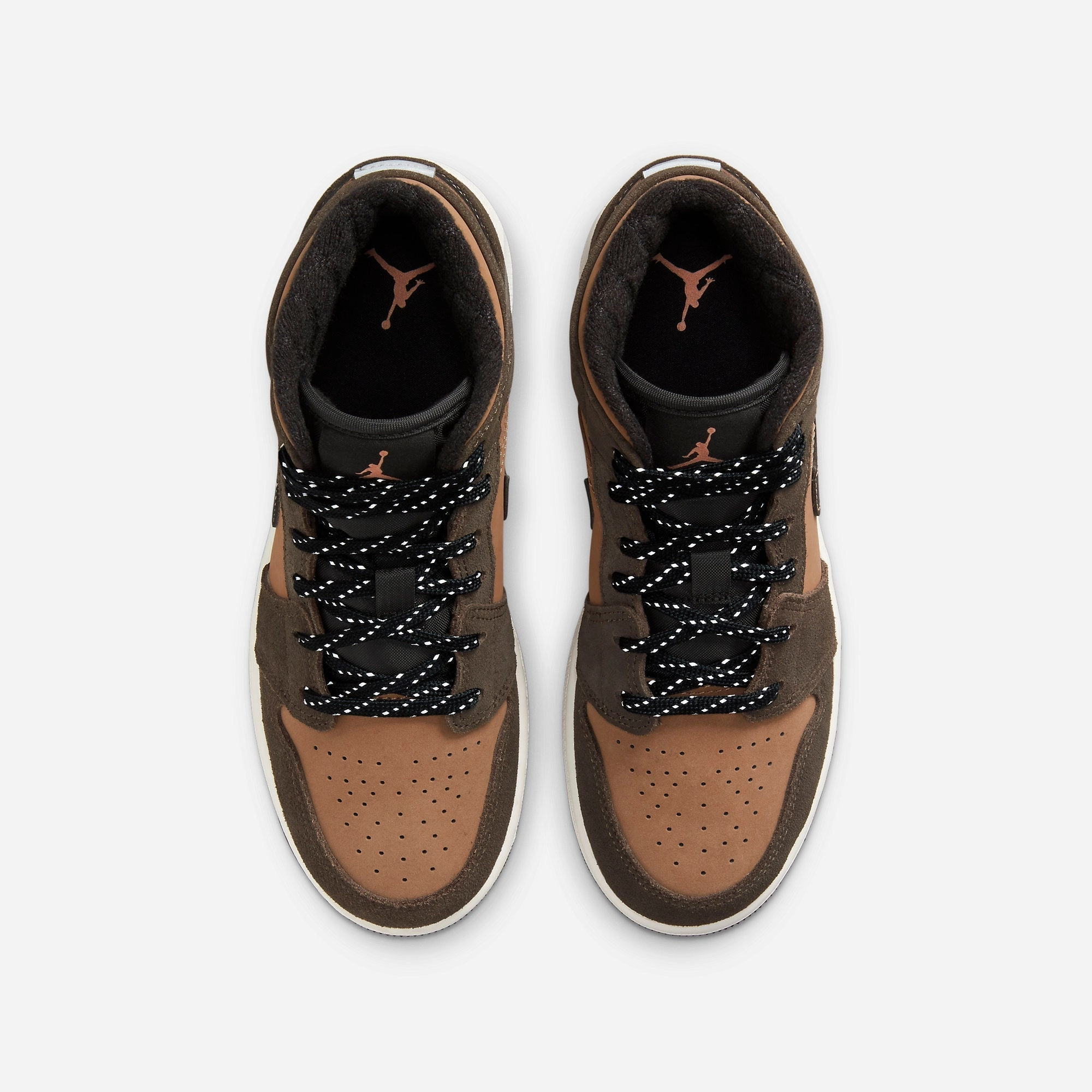 (GS) Air Jordan 1 Mid SE 'Dark Chocolate' (2021) DC7248-200 Air Jordan 1 Timeless Heritage Shoes
