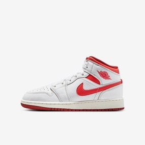 (GS) Air Jordan 1 Mid SE 'Dune Red' (2024) FJ3464-160 Authentic Air Jordan 1 in premium leather