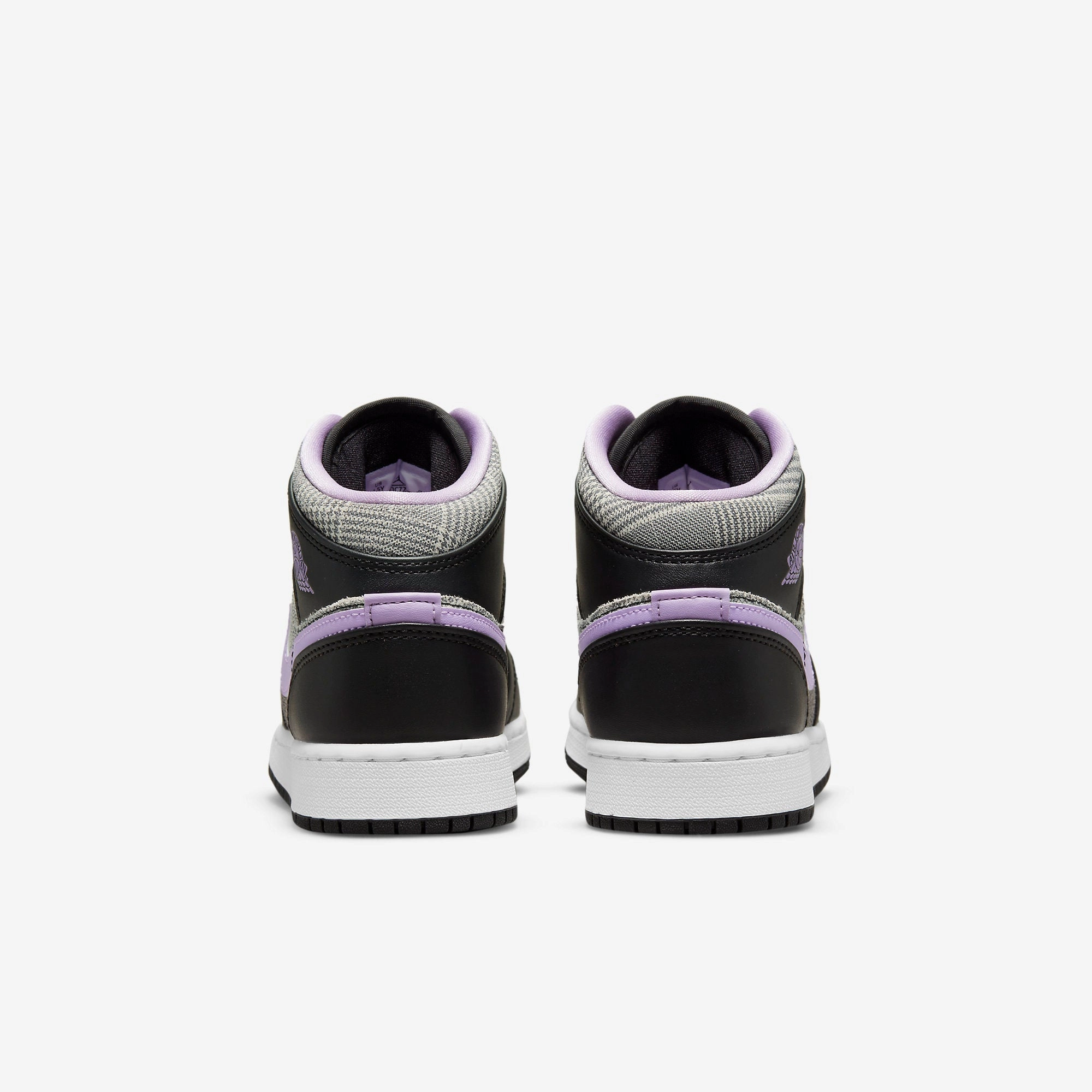 (GS) Air Jordan 1 Mid SE 'Houndstooth' (2021) DC7226-015 Air Jordan 1 Timeless Heritage Shoes