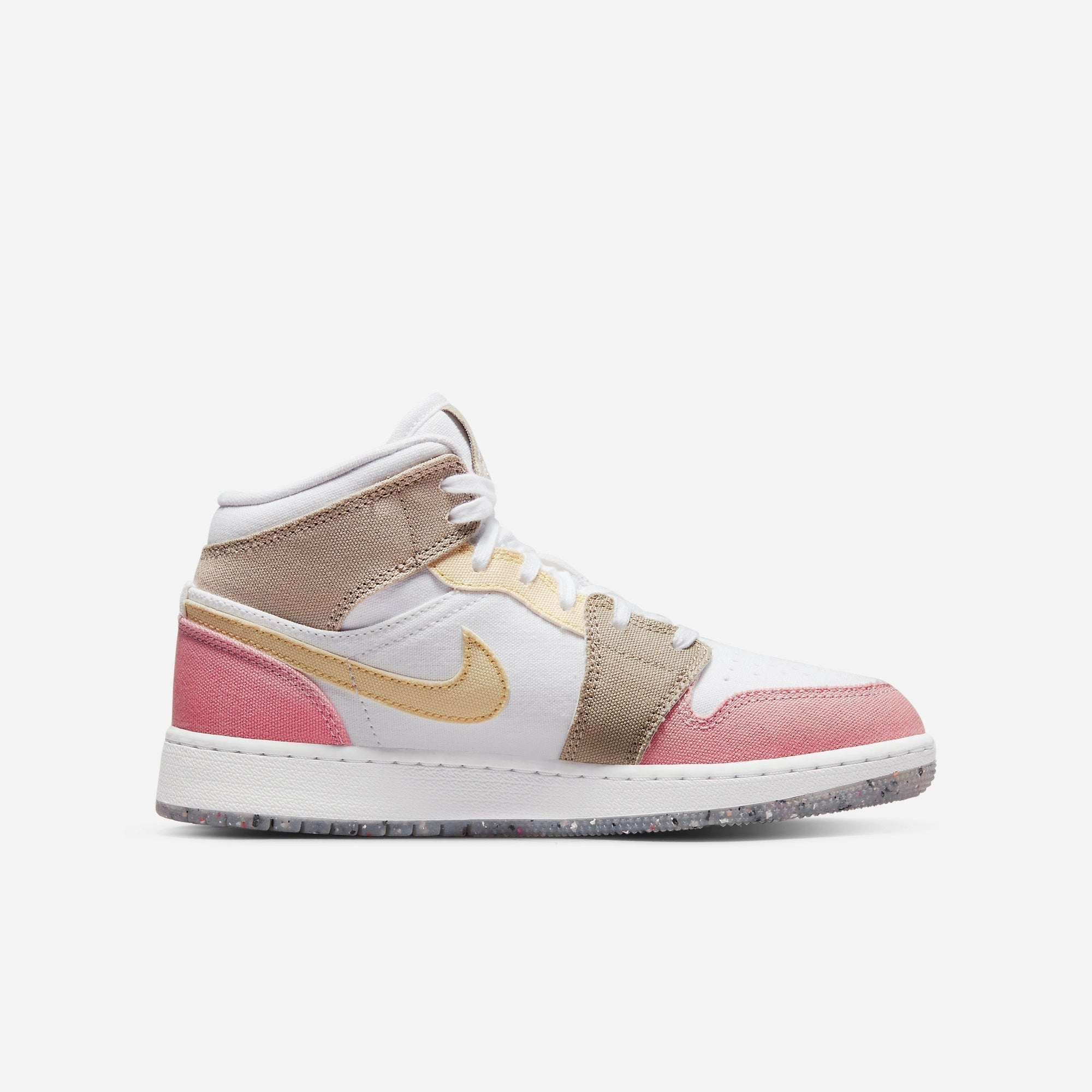(GS) Air Jordan 1 Mid SE 'Pastel Grind' (2022) DJ0338-100 Air Jordan 1 Timeless Heritage Shoes