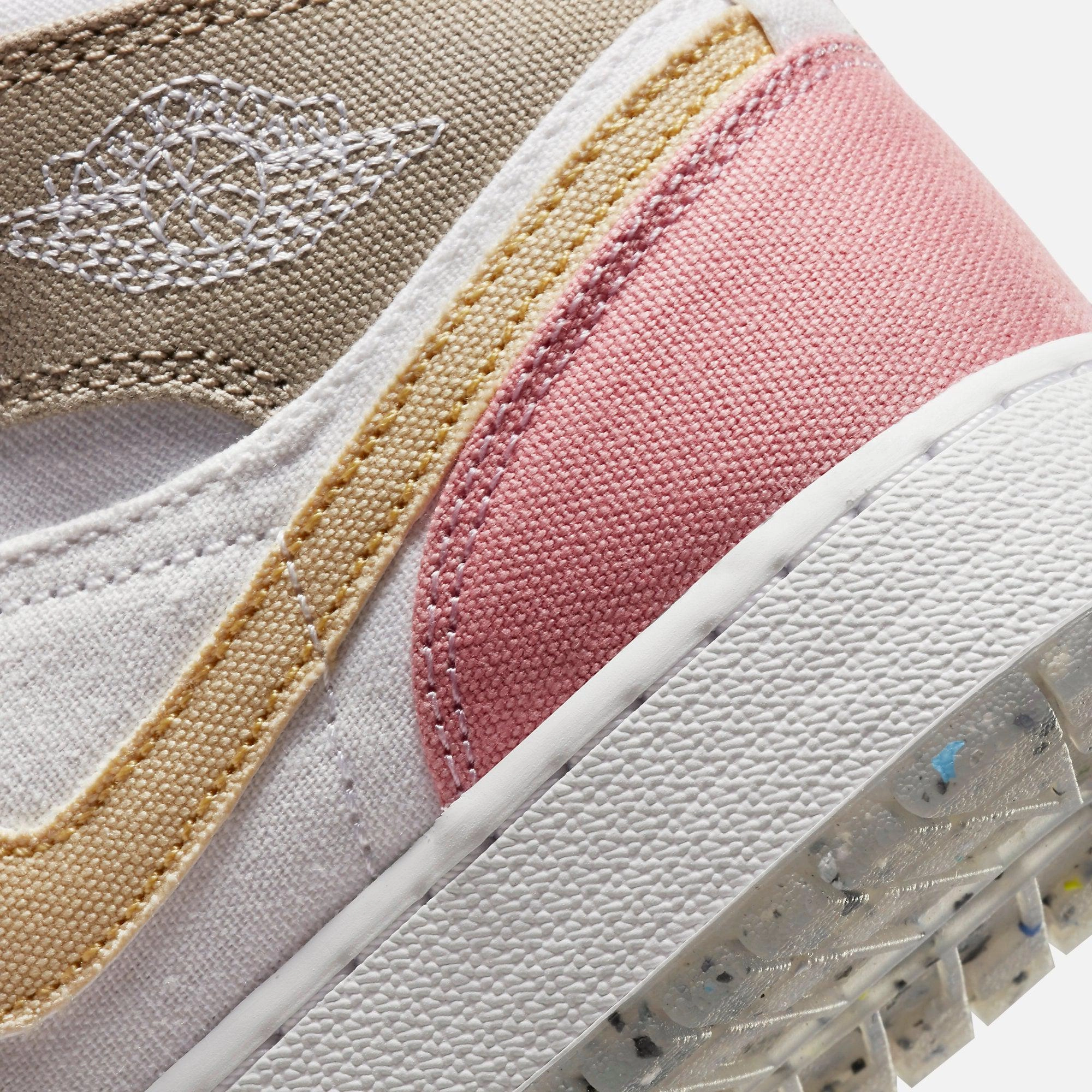 (GS) Air Jordan 1 Mid SE 'Pastel Grind' (2022) DJ0338-100 Air Jordan 1 Timeless Heritage Shoes
