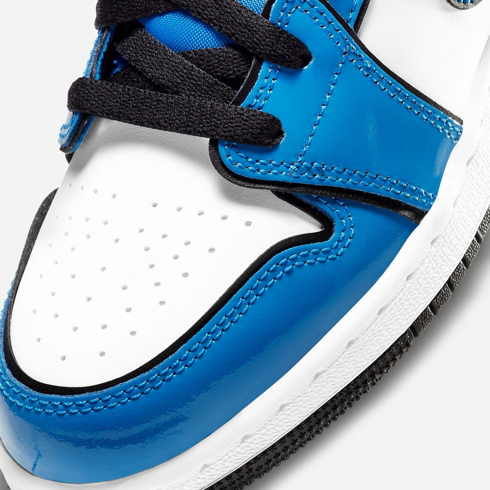 (GS) Air Jordan 1 Mid SE 'Signal Blue' (2021) BQ6931-402 Air Jordan 1 Original Colorway Shoes