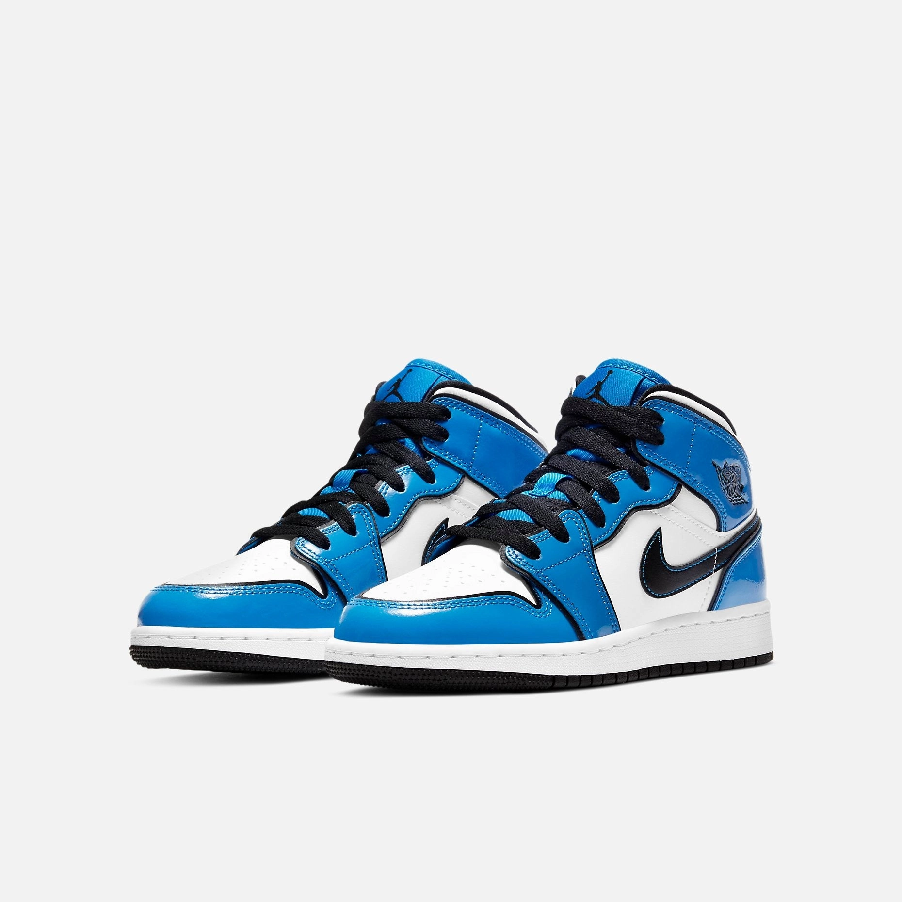 (GS) Air Jordan 1 Mid SE 'Signal Blue' (2021) BQ6931-402 Air Jordan 1 Original Colorway Shoes