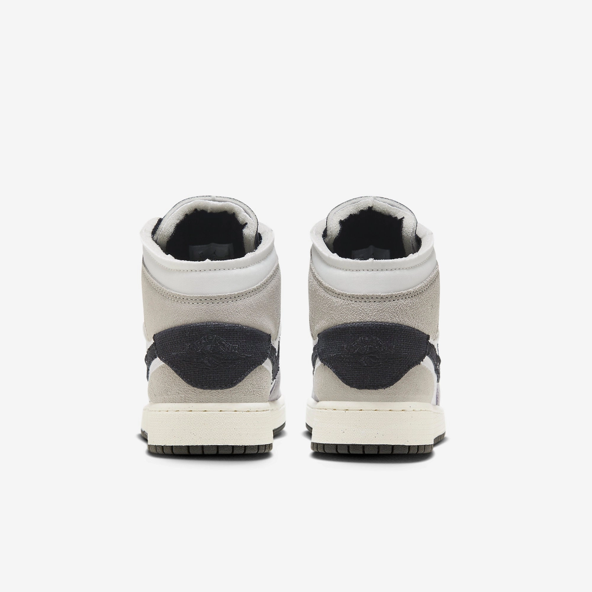 (GS) Air Jordan 1 Mid SE Craft 'Cement Grey / Black' (2023) FD9091-002 Air Jordan 1 Original Colorway Shoes