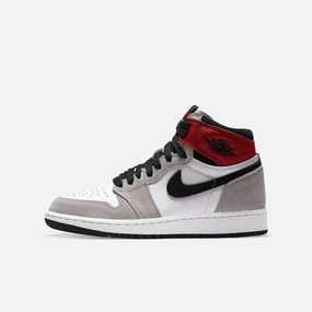 (GS) Air Jordan 1 Retro High OG 'Light Smoke Grey' (2020) 575441-126 Authentic Air Jordan 1 in premium leather