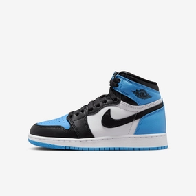 (GS) Air Jordan 1 Retro High OG 'UNC / University Blue Toe' (2023) FD1437-400 Authentic Air Jordan 1 in premium leather
