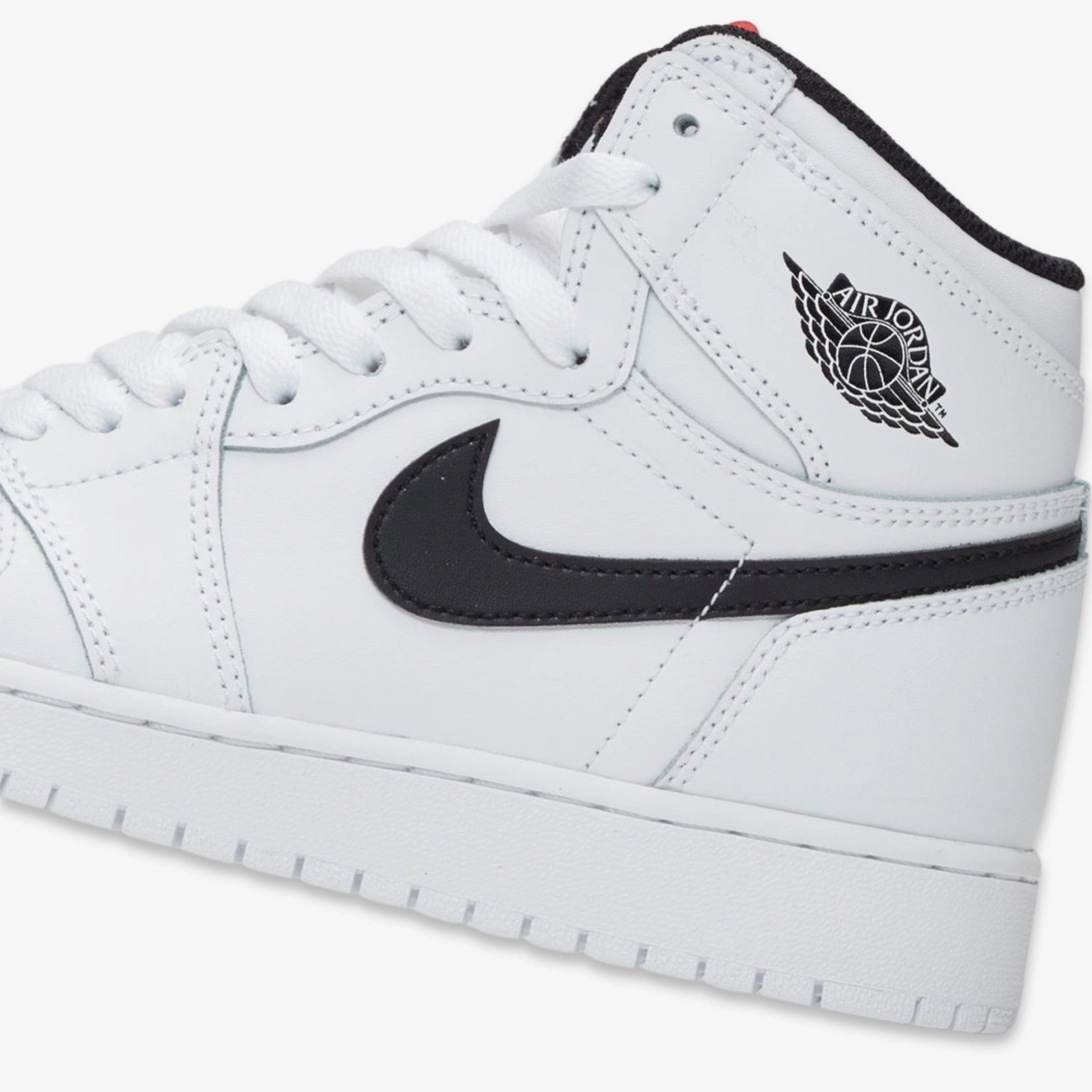 (GS) Air Jordan 1 Retro High Premium 'Yin Yang White' (2016) 575441-102 Air Jordan 1 Signature Look Sneakers