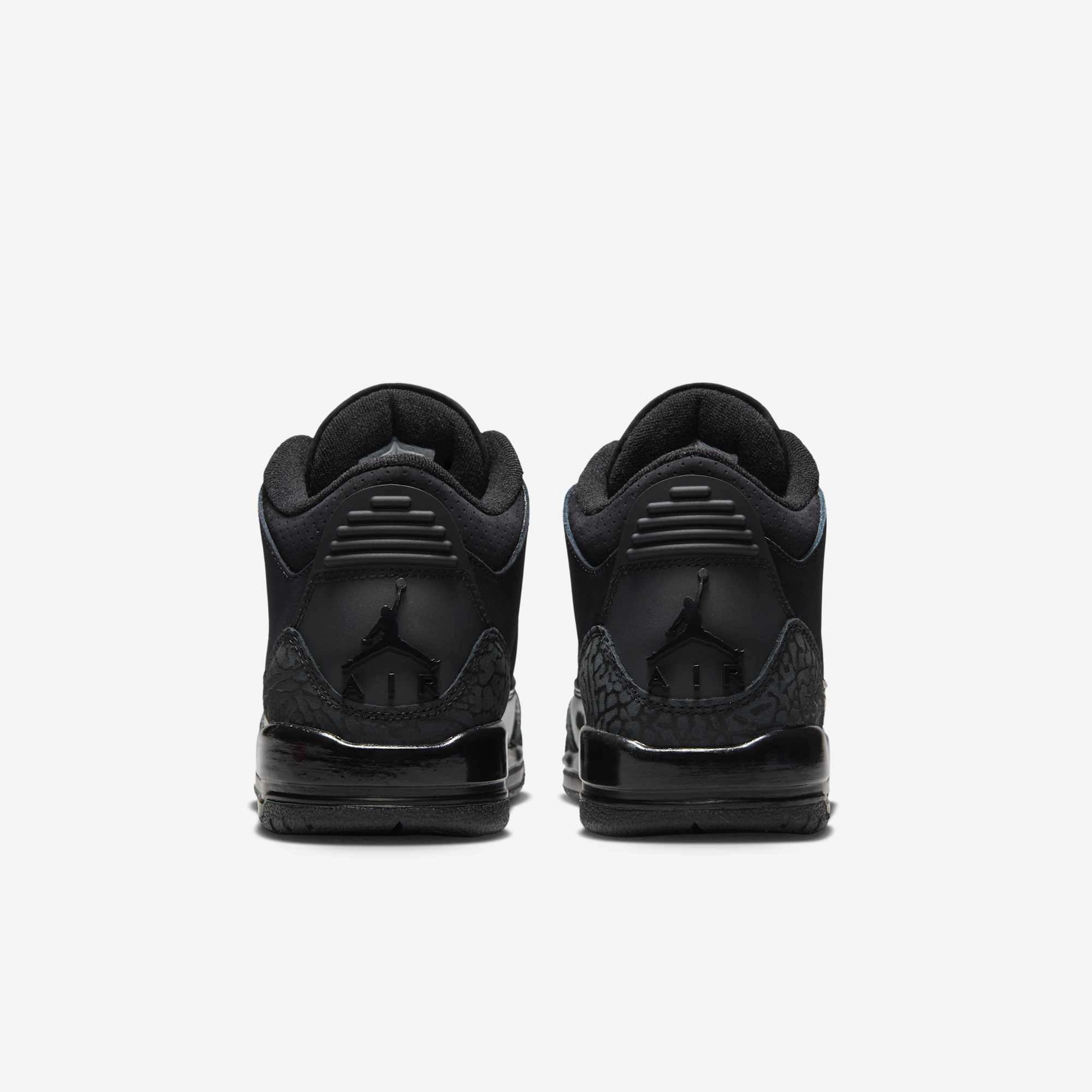 (GS) Air Jordan 3 Retro 'Black Cat' (2025) DM0967-001 Air Jordan 3 Retro Throwback Sneakers