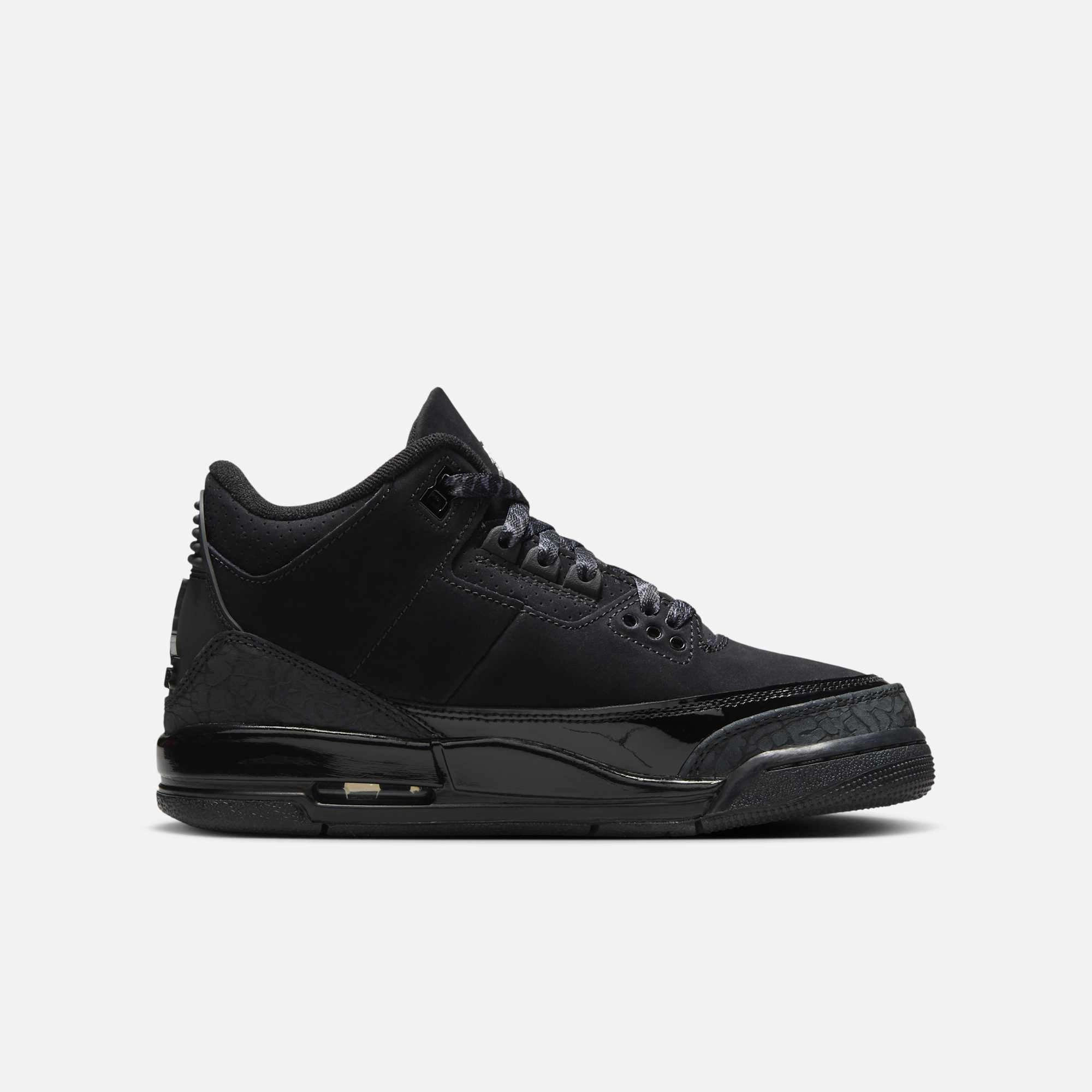 (GS) Air Jordan 3 Retro 'Black Cat' (2025) DM0967-001 Air Jordan 3 Retro Throwback Sneakers