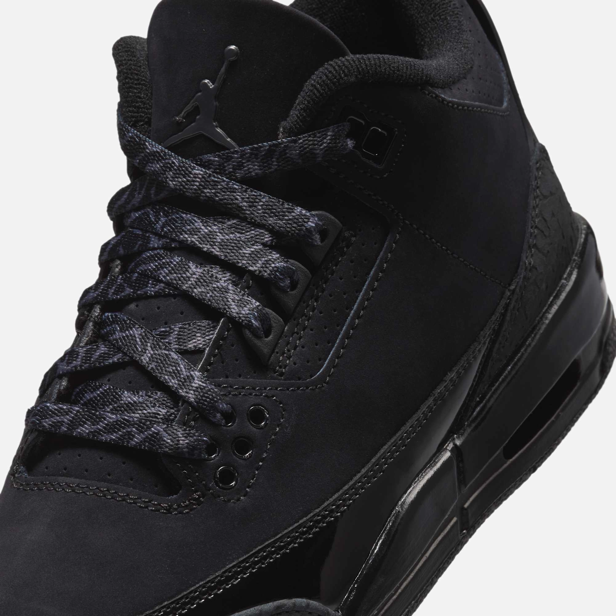 (GS) Air Jordan 3 Retro 'Black Cat' (2025) DM0967-001 Air Jordan 3 Retro Throwback Sneakers
