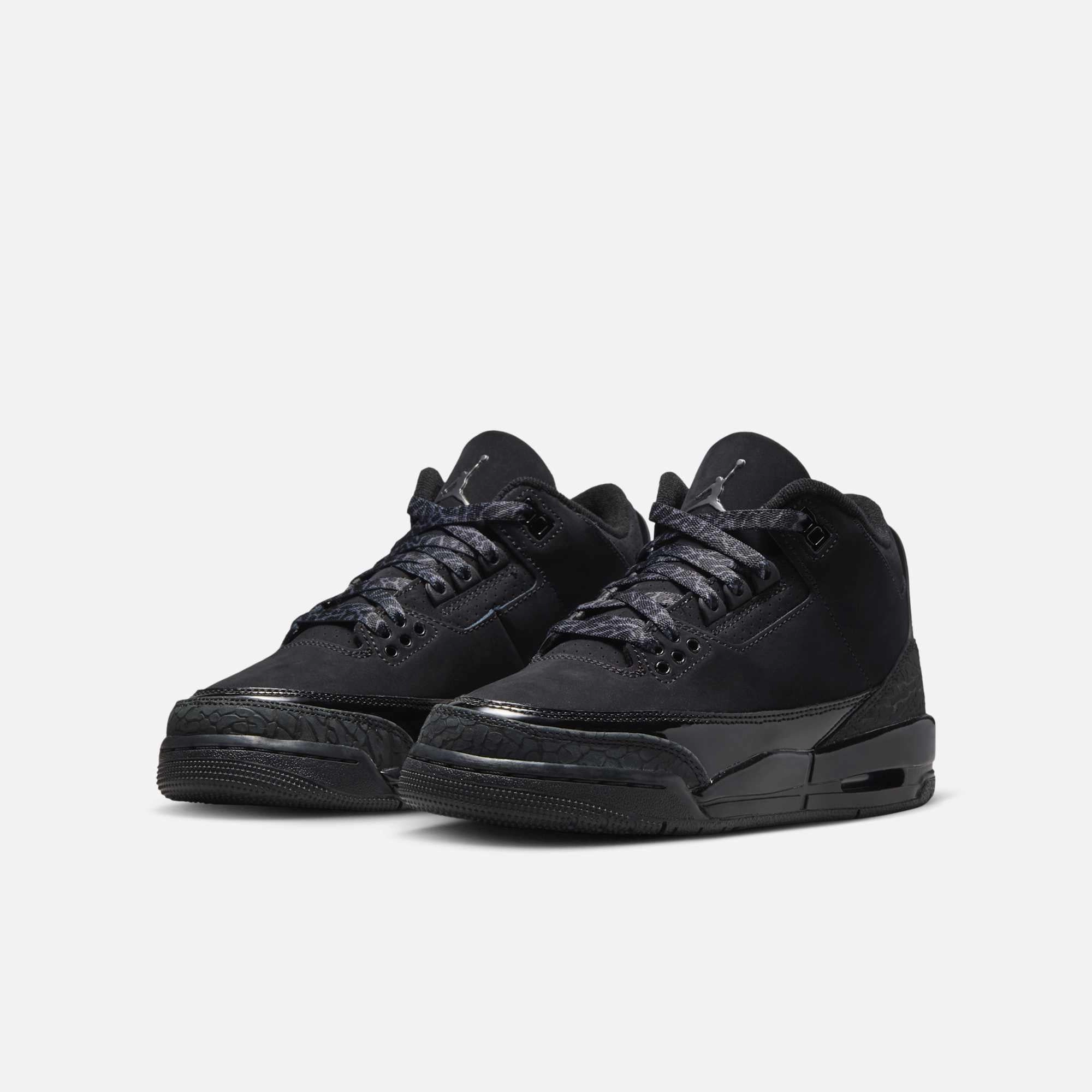 (GS) Air Jordan 3 Retro 'Black Cat' (2025) DM0967-001 Air Jordan 3 Retro Throwback Sneakers