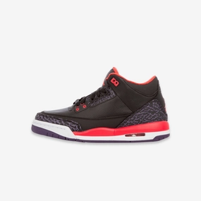 (GS) Air Jordan 3 Retro 'Bright Crimson' (2013) 398614-005 Air Jordan 3 retro sneakers with throwback vibe
