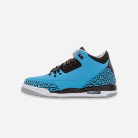 (GS) Air Jordan 3 Retro 'Dark Powder Blue' (2014) 398614-406 Air Jordan 3 retro sneakers with throwback vibe