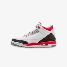 (GS) Air Jordan 3 Retro 'Fire Red' (2013) 398614-120 Air Jordan 3 retro sneakers with throwback vibe