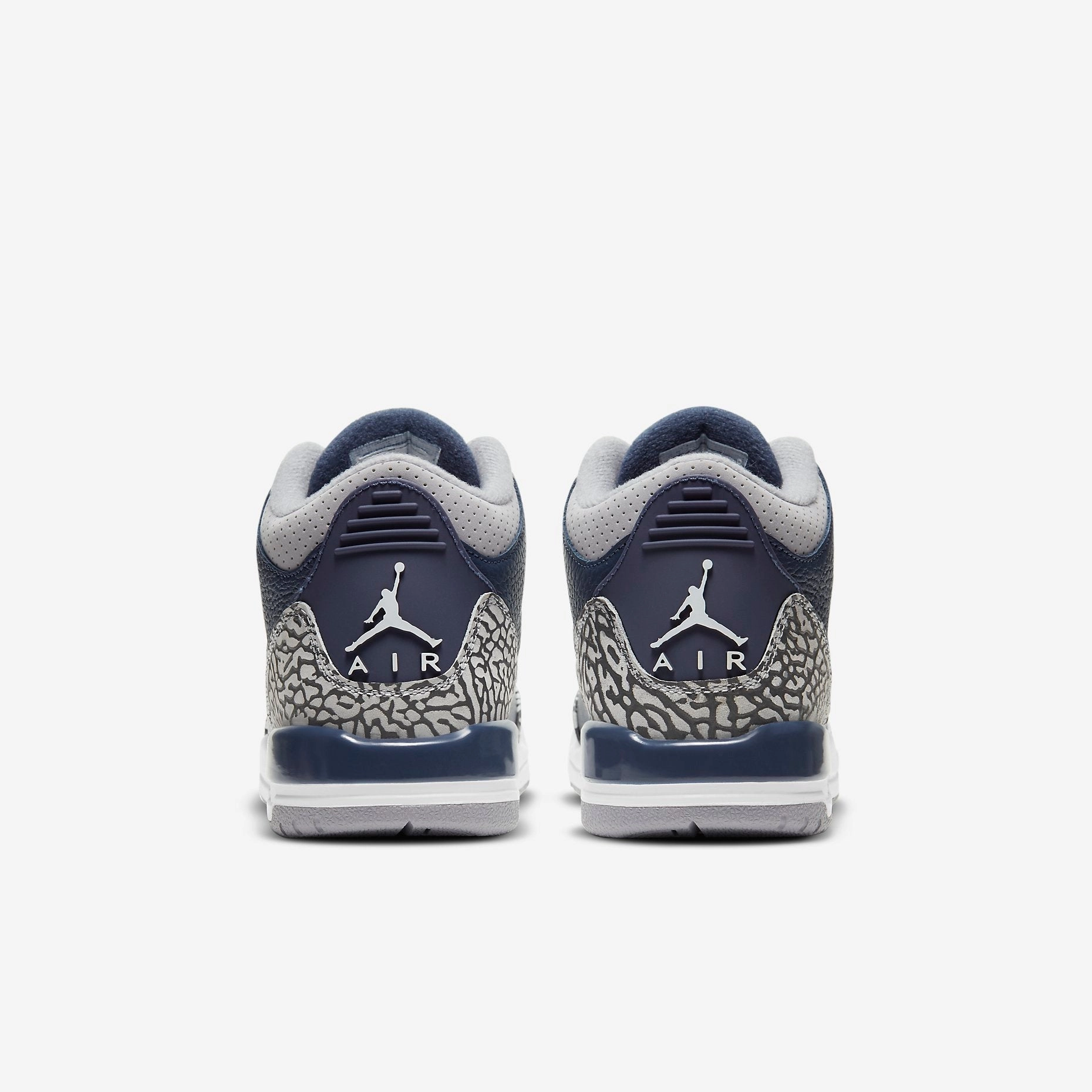 (GS) Air Jordan 3 Retro 'Georgetown Hoyas / Midnight Navy' (2021) 398614-401 Air Jordan 3 Retro Throwback Sneakers