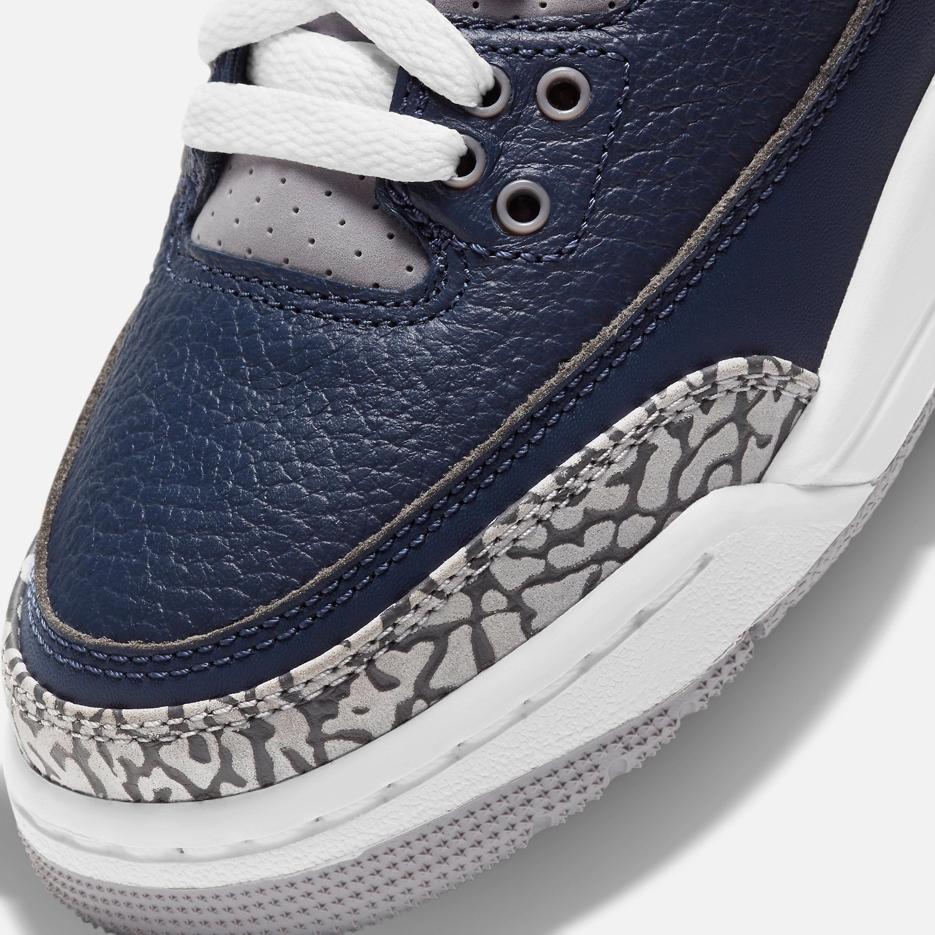 (GS) Air Jordan 3 Retro 'Georgetown Hoyas / Midnight Navy' (2021) 398614-401 Air Jordan 3 Retro Throwback Sneakers