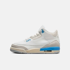(GS) Air Jordan 3 Retro 'Lucky Shorts / Hydrogen Blue' (2025) DM0967-101 Air Jordan 3 retro sneakers with throwback vibe