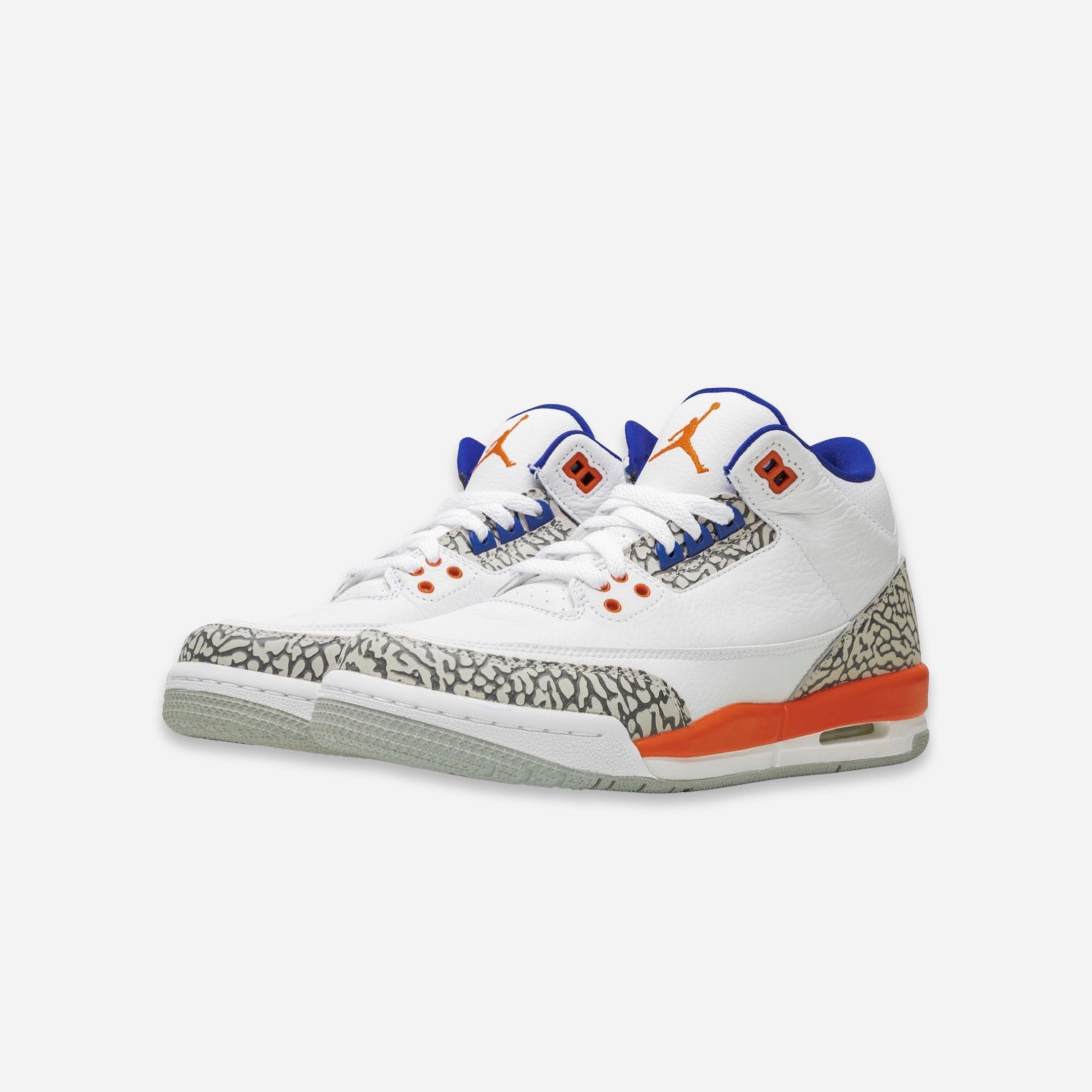 (GS) Air Jordan 3 Retro 'New York Knicks' (2019) 398614-148 Air Jordan 3 Retro Throwback Sneakers