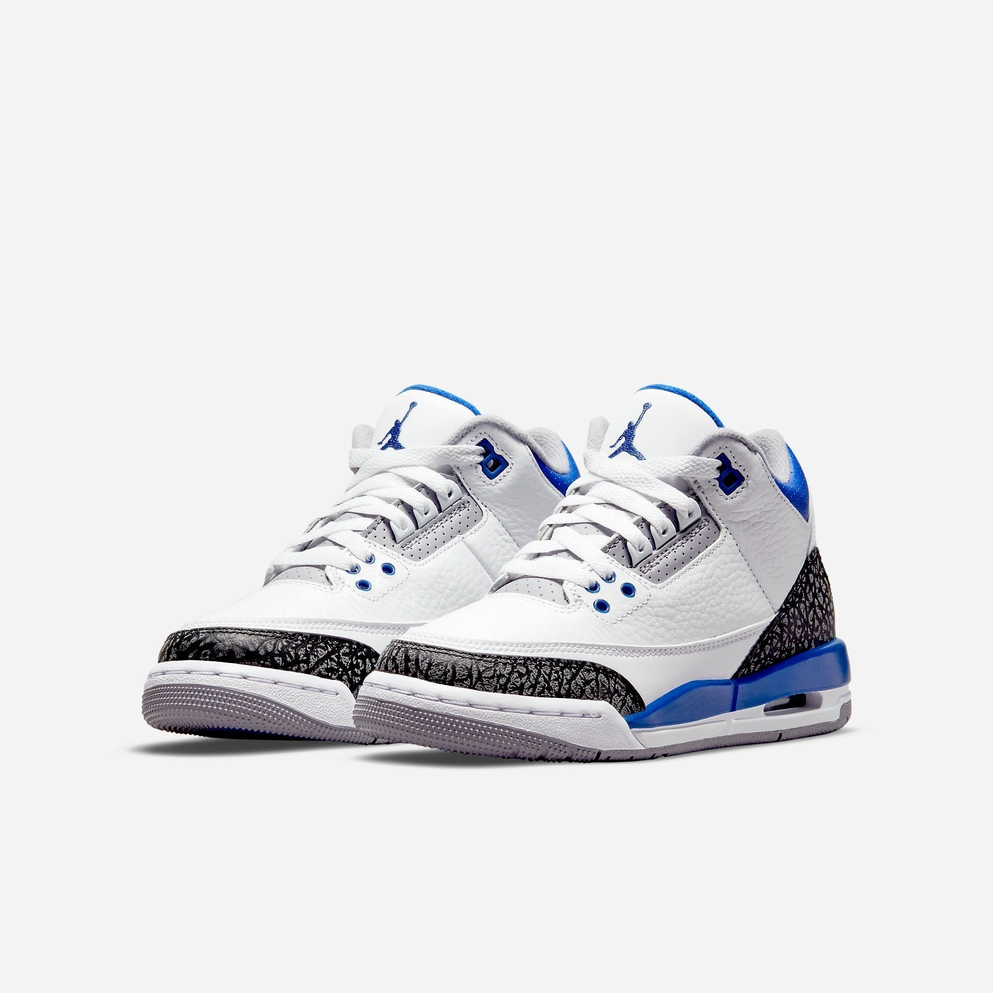(GS) Air Jordan 3 Retro 'Racer Blue' (2021) 398614-145 Air Jordan 3 Retro Throwback Sneakers