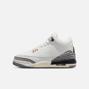 (GS) Air Jordan 3 Retro 'Reimagined White Cement' (2023) DM0967-100 Air Jordan 3 retro sneakers with throwback vibe