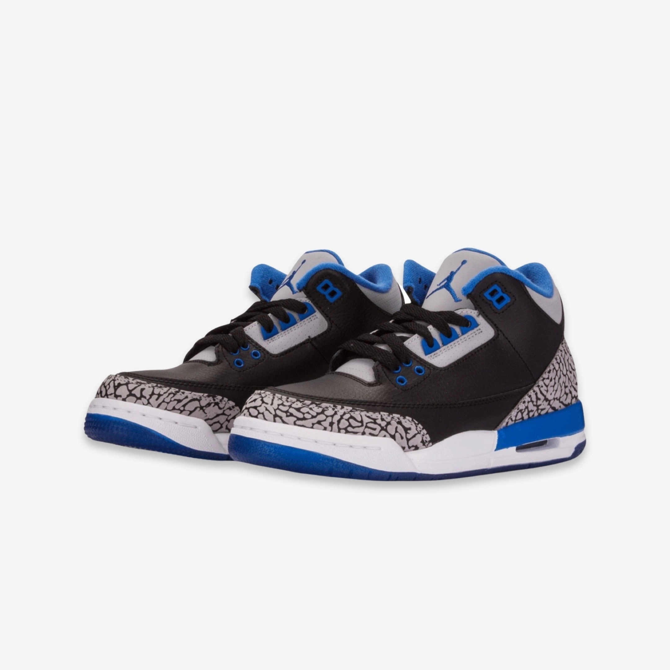(GS) Air Jordan 3 Retro 'Sport Blue' (2014) 398614-007 Air Jordan 3 Retro Throwback Sneakers